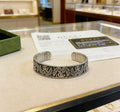 Double-G Emblem Bangle in Polished Metal-Tone – Design 013 main product view