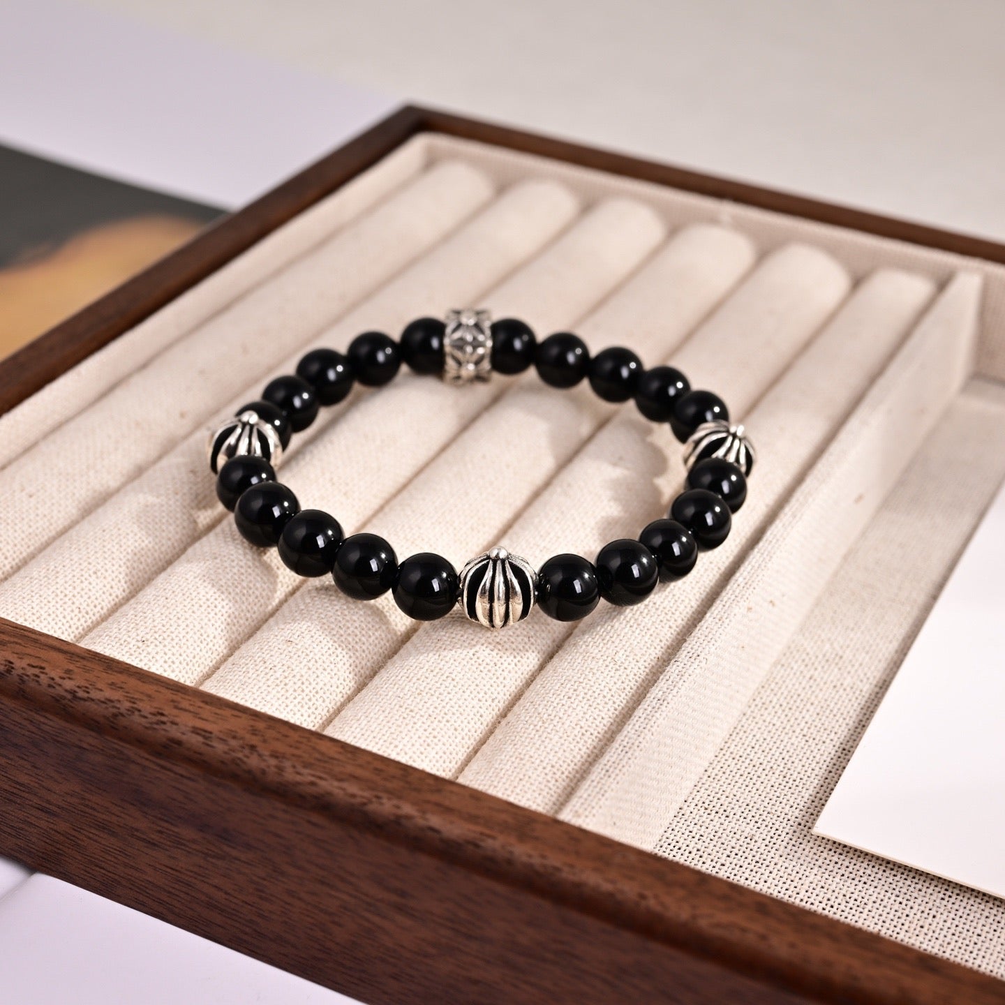 Cross Statement Bracelet in Metal-Tone – Design 12 side detail