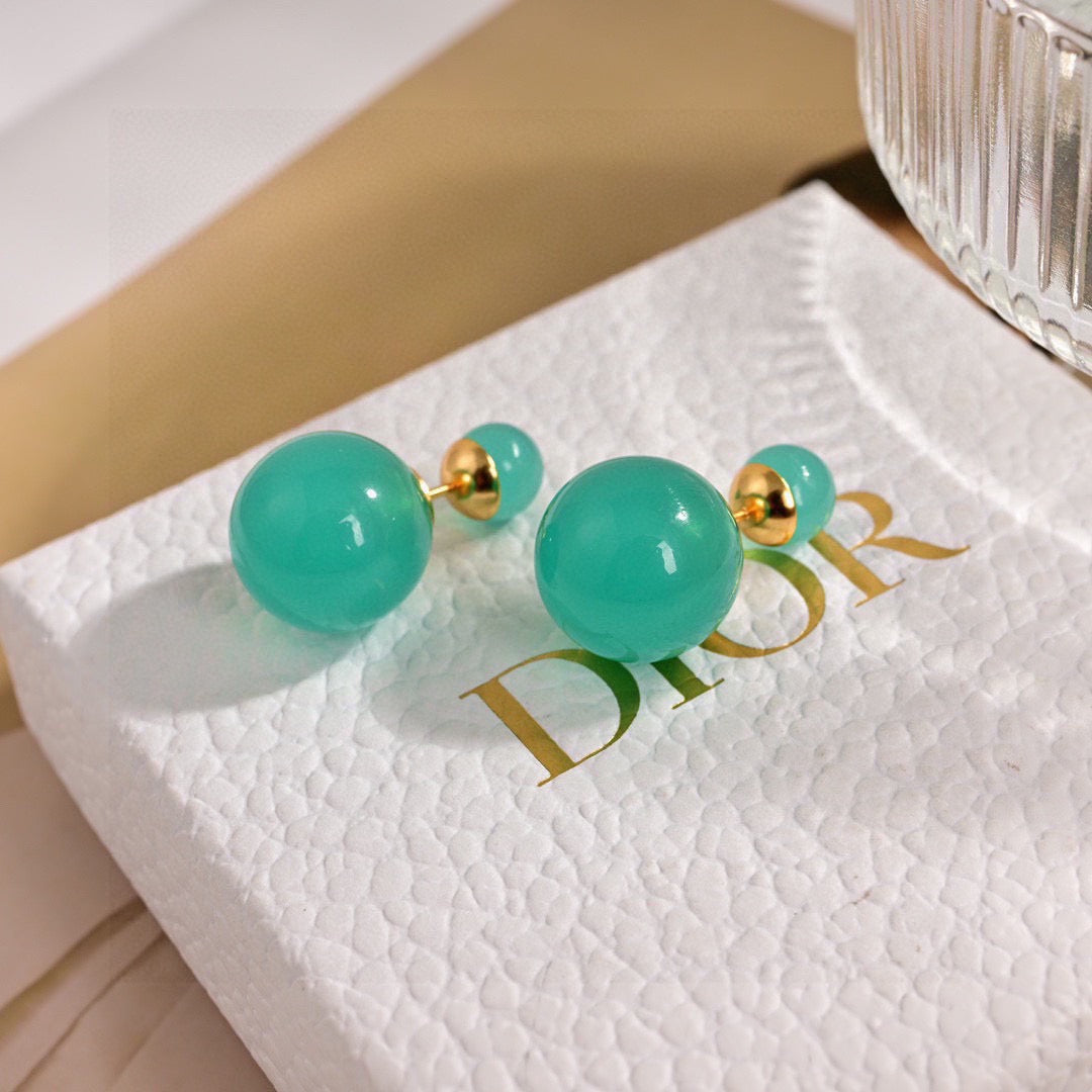 Graphic Letter Motif Statement Earrings in Polished Metal-Tone – Design 016 front view
