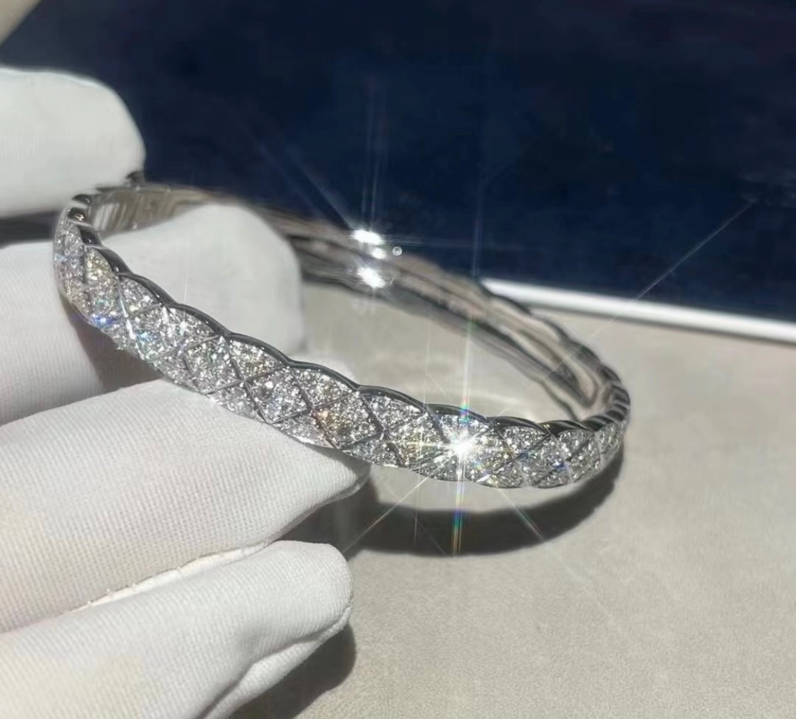 Double-C Emblem Bangle in Silver-Tone main product view