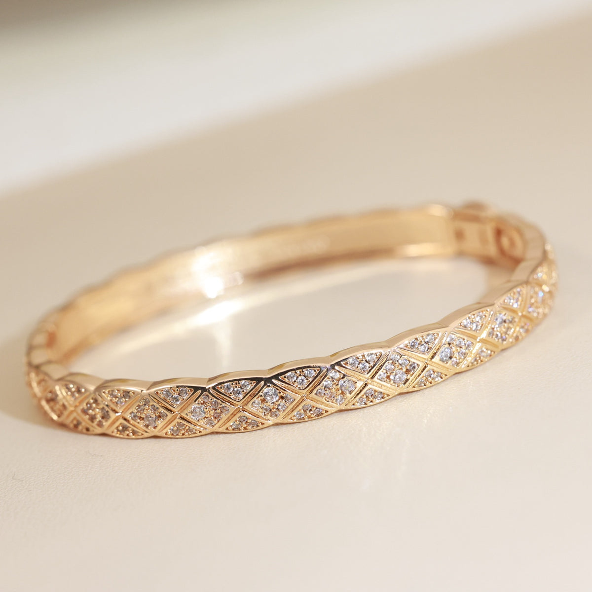 Double-C Emblem Bangle in Silver-Tone main product view