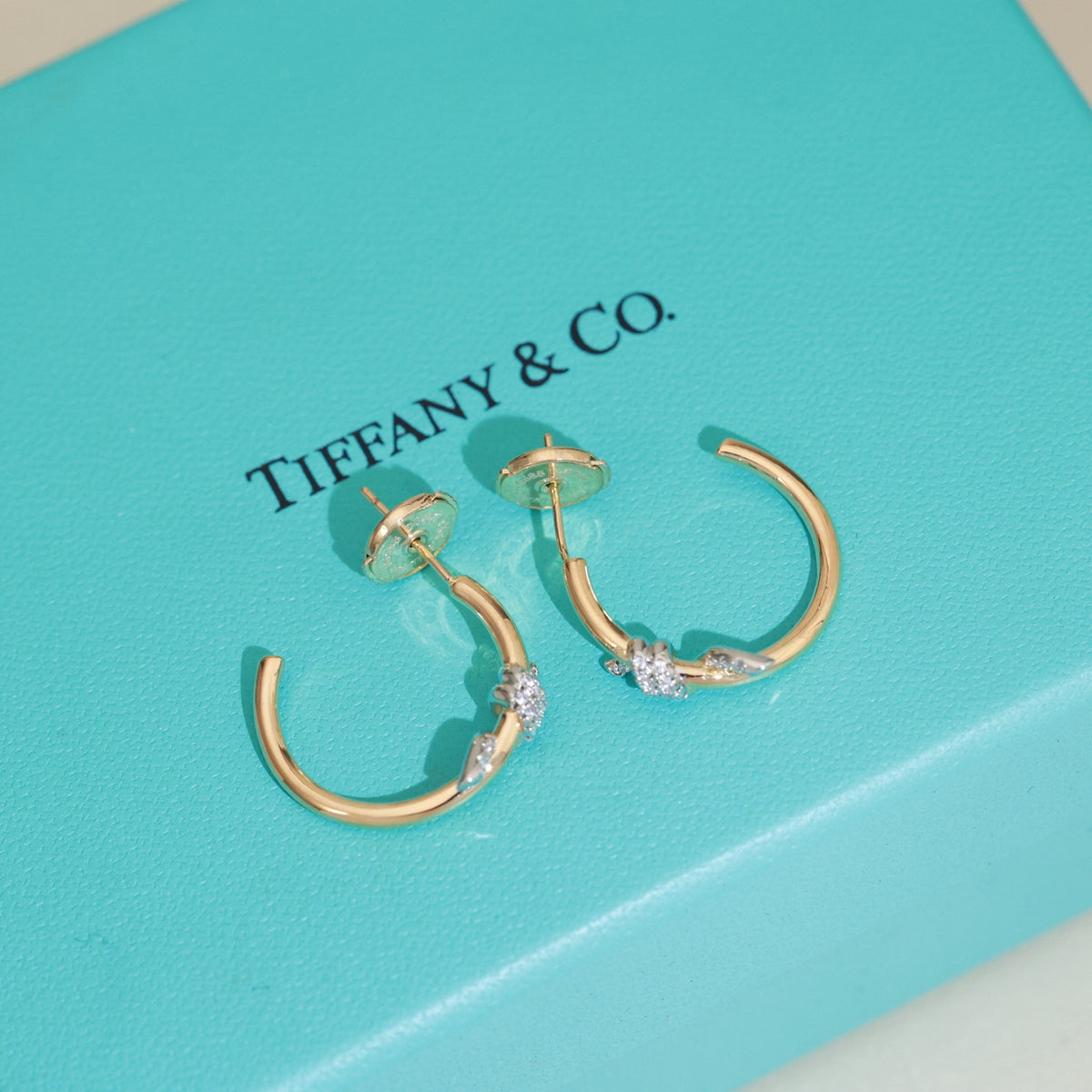 Knot Stud Earrings in Gold-Tone – Knot Detail main product view