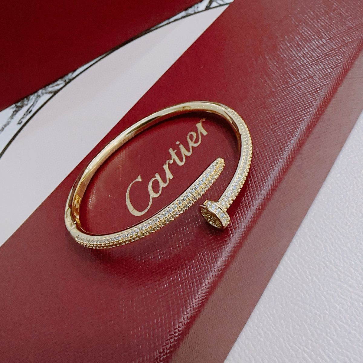 Sculptural Statement Bracelet in Gold-Tone – Design 57 front view