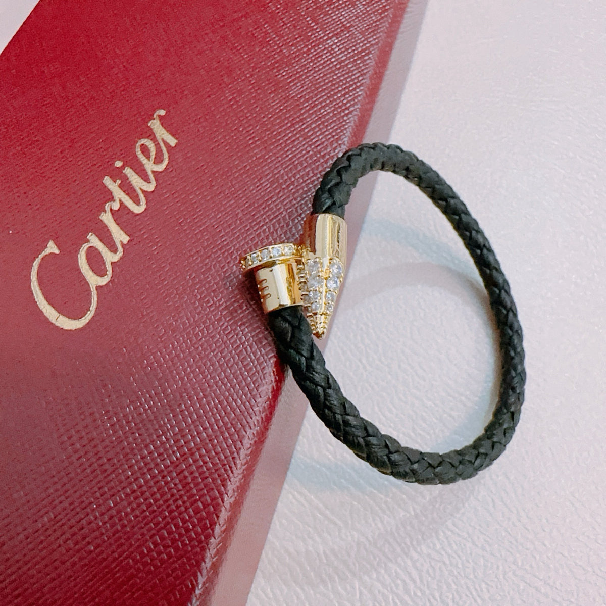Sculptural Statement Bracelet in Gold-Tone – Design 56 front view