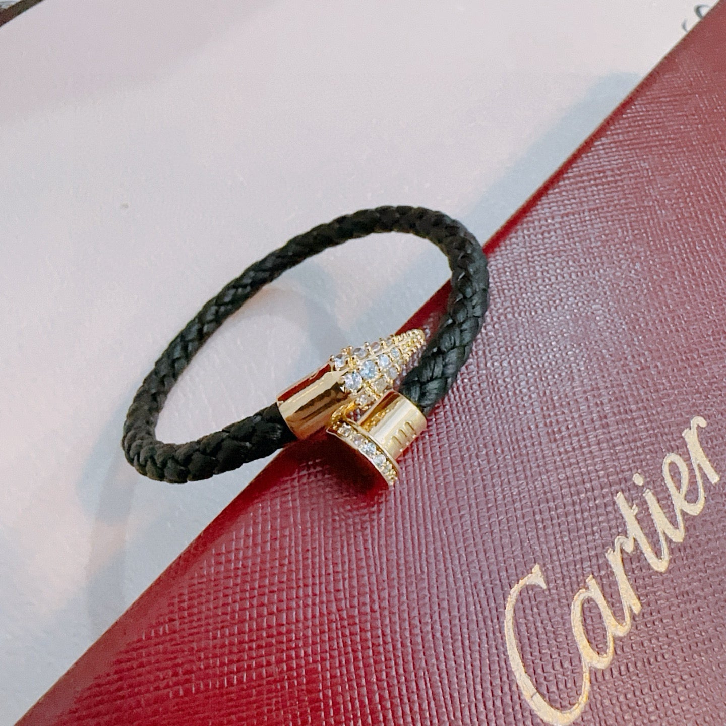 Sculptural Statement Bracelet in Gold-Tone – Design 56 front view