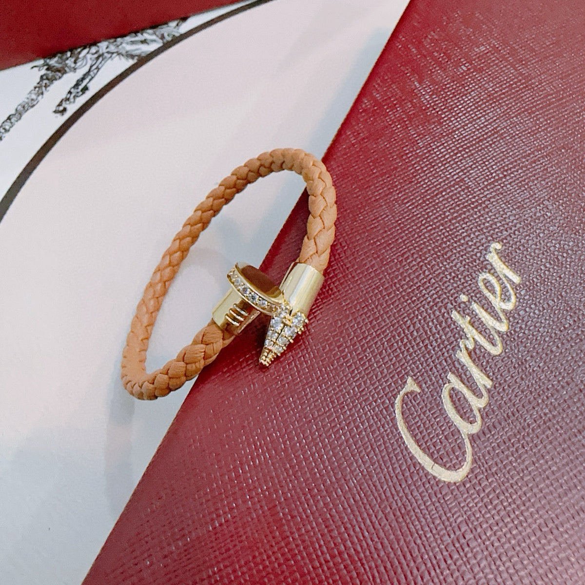Sculptural Statement Bracelet in Gold-Tone – Design 55 detail view