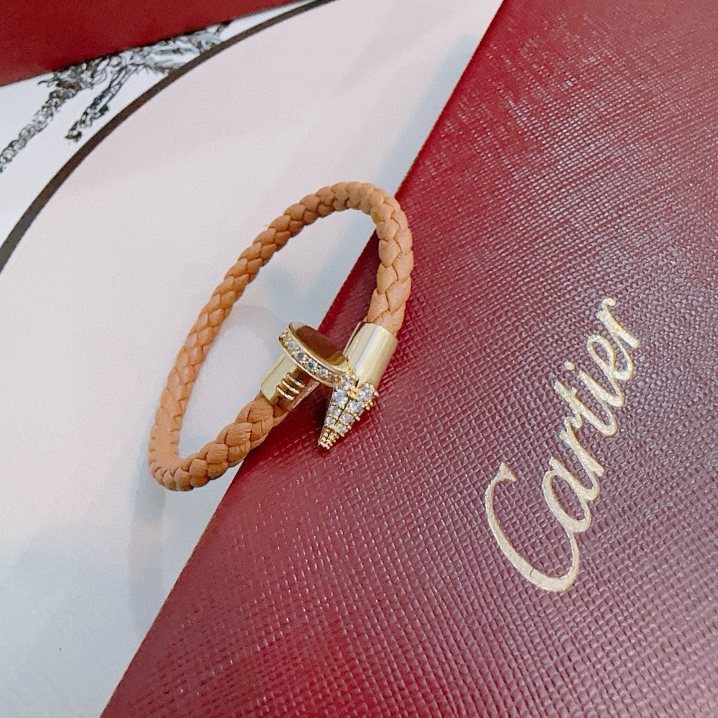 Sculptural Statement Bracelet in Gold-Tone – Design 55 detail view