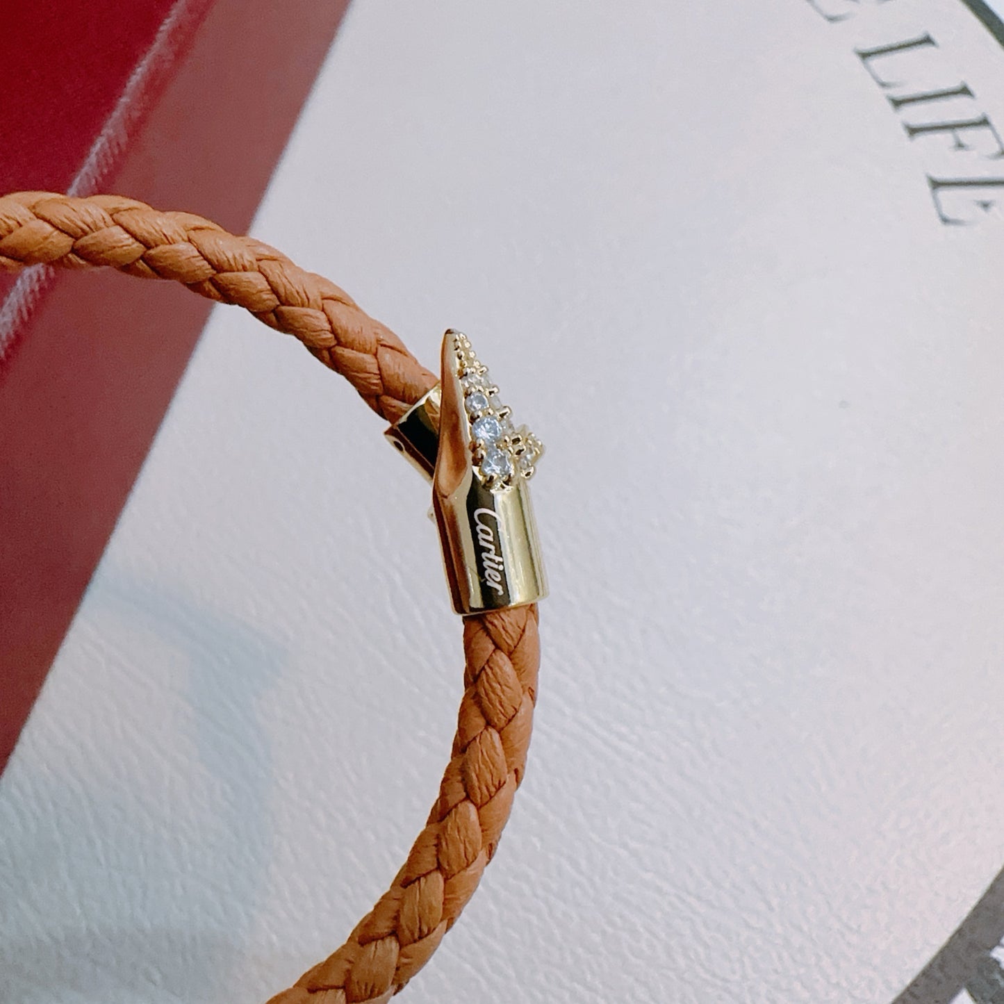 Sculptural Statement Bracelet in Gold-Tone – Design 55 front view