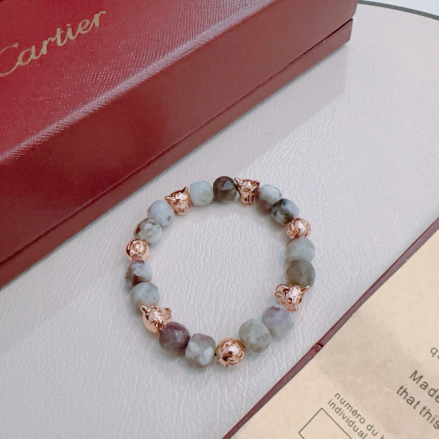 Panther Motif Statement Bracelet in Gold-Tone – Design 06 main product view
