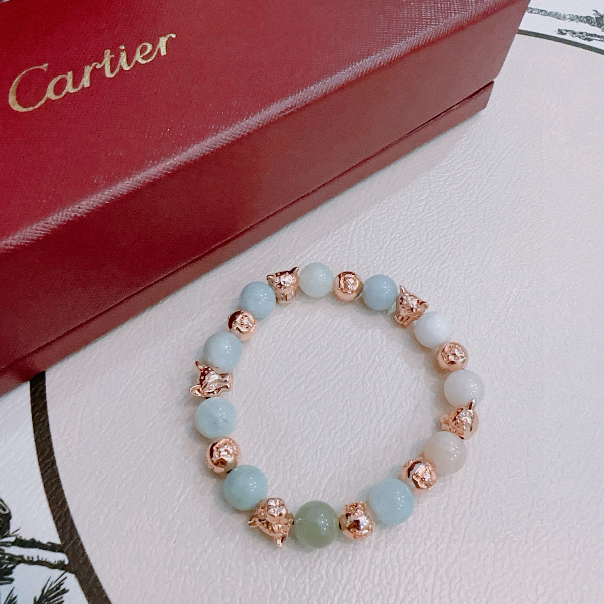 Panther Motif Statement Bracelet in Gold-Tone – Design 02 main product view