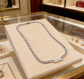 Double-G Emblem Pendant Necklace in Silver-Tone – Vintage Detail – Design 014 main product view
