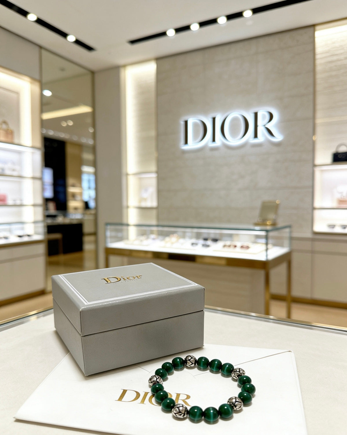 Star Motif Statement Bracelet in Silver-Tone with Vintage-Style Finish – Design 011 main product view