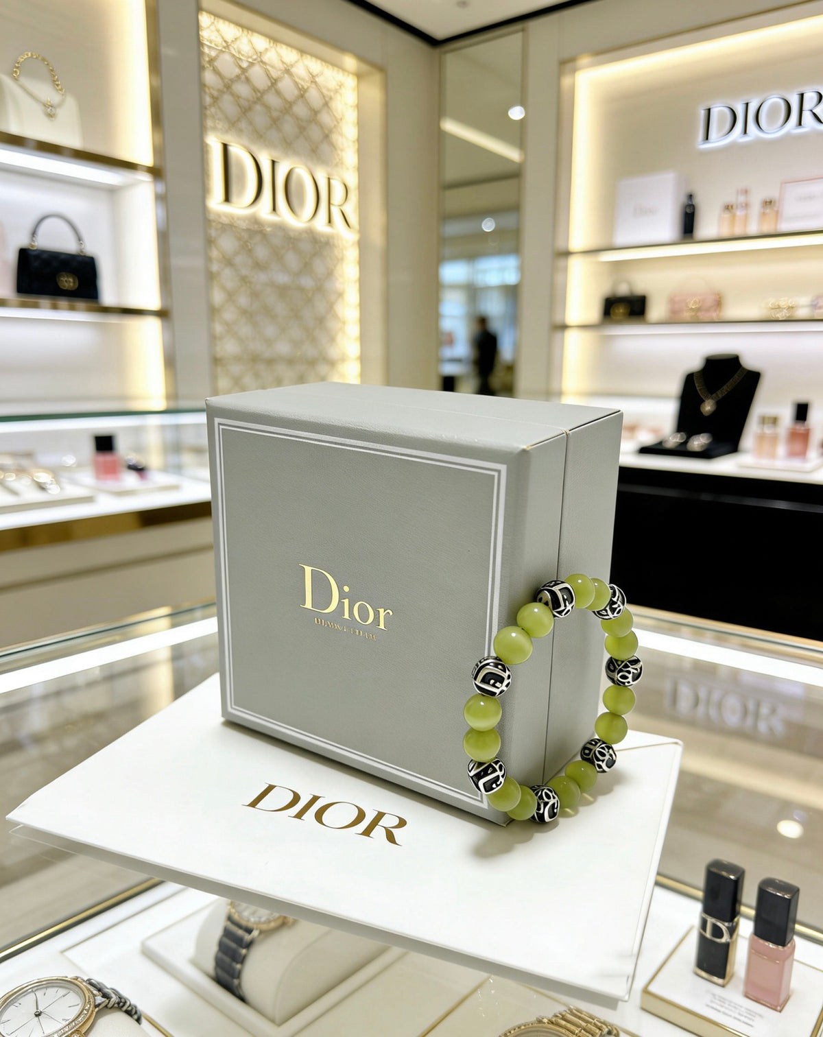 Star Motif Statement Bracelet in Silver-Tone with Vintage-Style Finish – Design 006 detail view