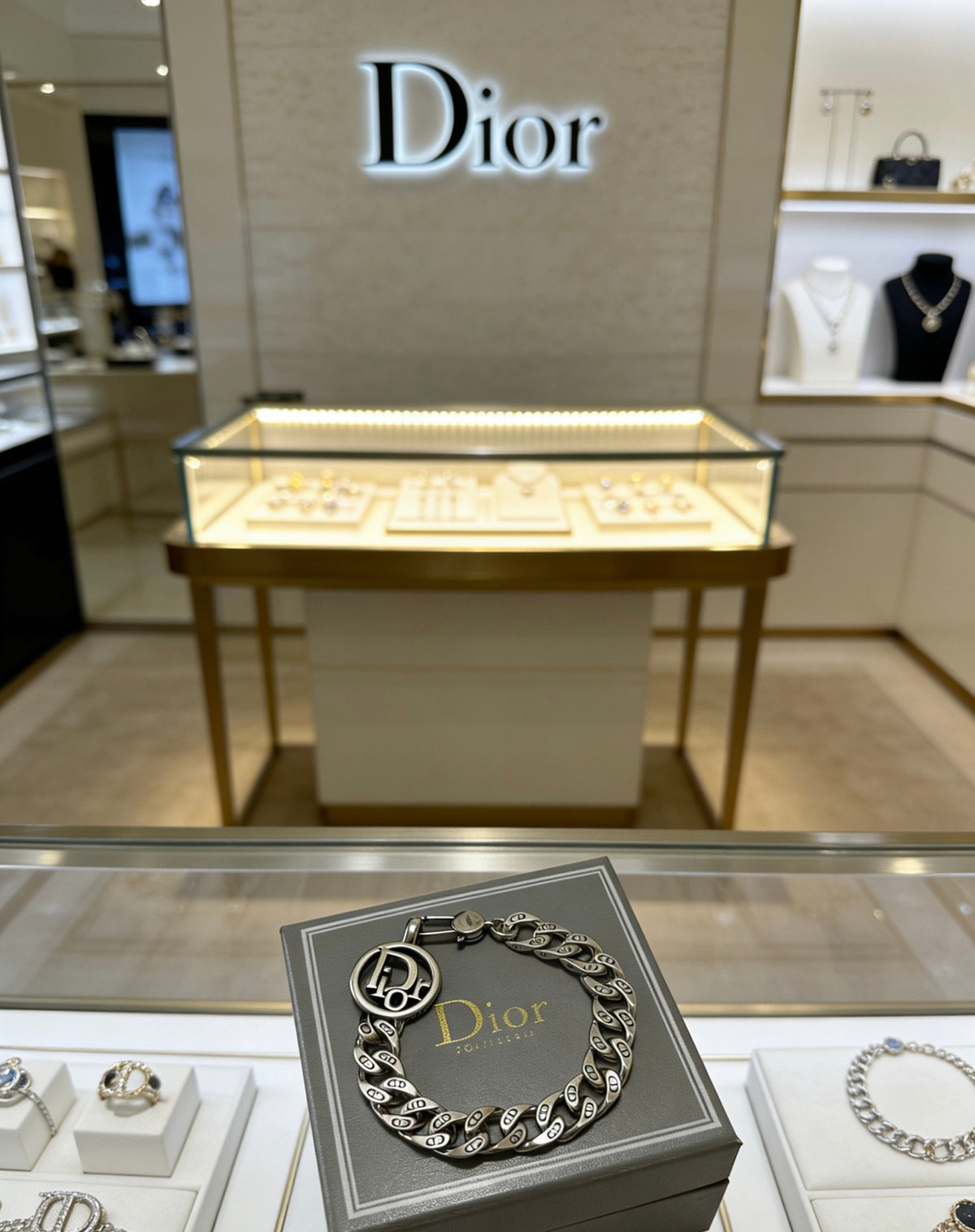 Star Motif Pendant Necklace in Silver-Tone with Chain Detail – Design 012 styled view