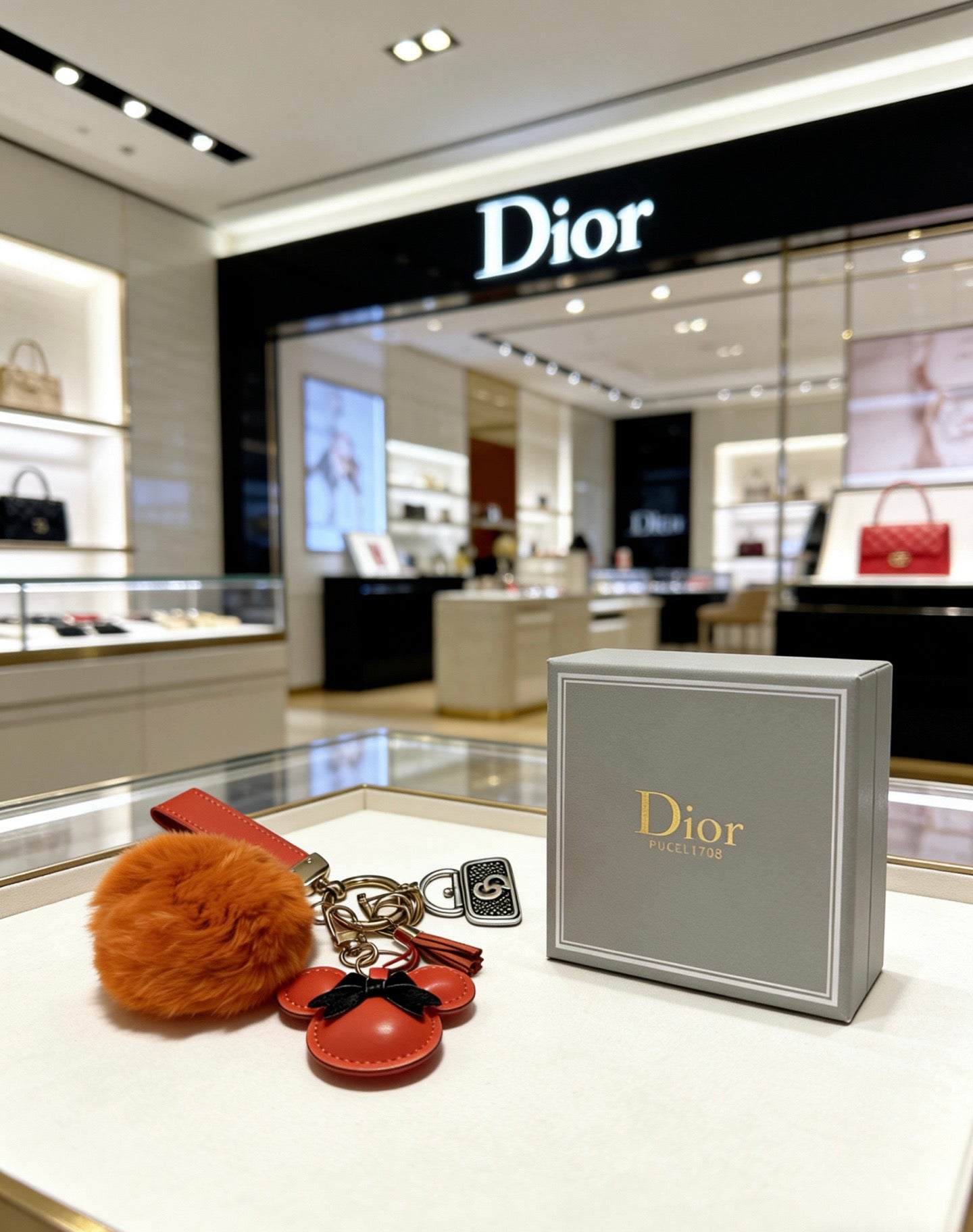 Star Motif Bag Charm in Polished Metal-Tone with Vintage-Style Finish – Design 011 main product view