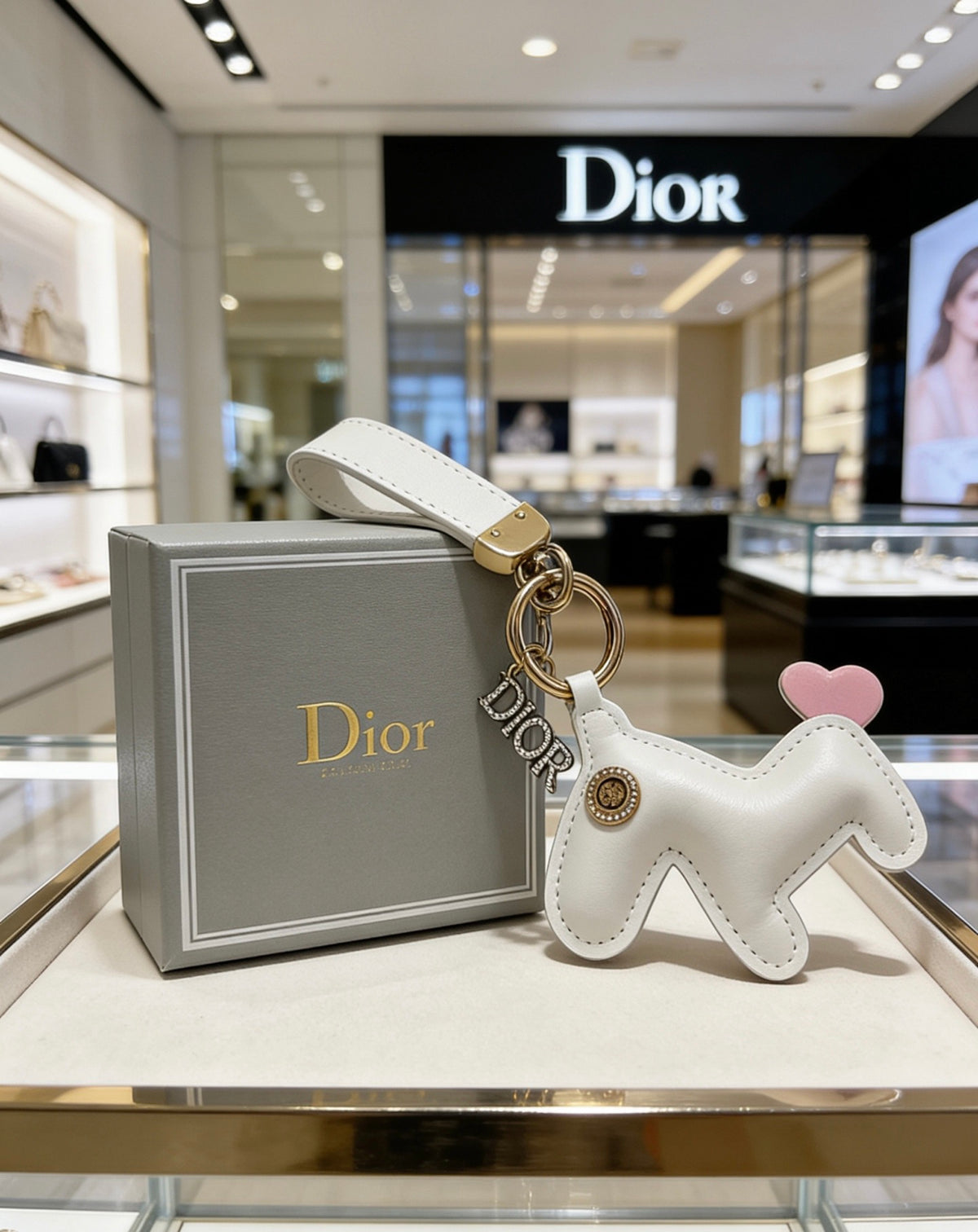 Star Motif Bag Charm in Polished Metal-Tone with Vintage-Style Finish – Design 010 styled view