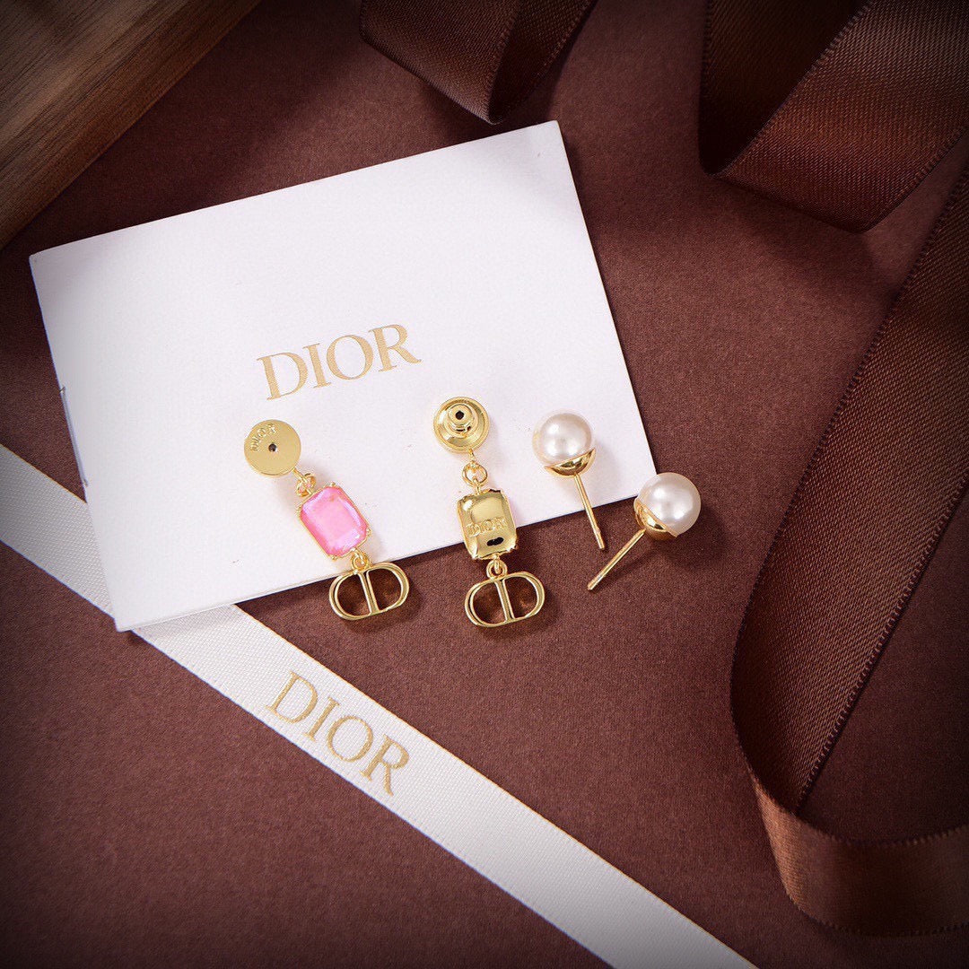 Sculptural Stud Earrings in Polished Metal-Tone – Design 006 styled view