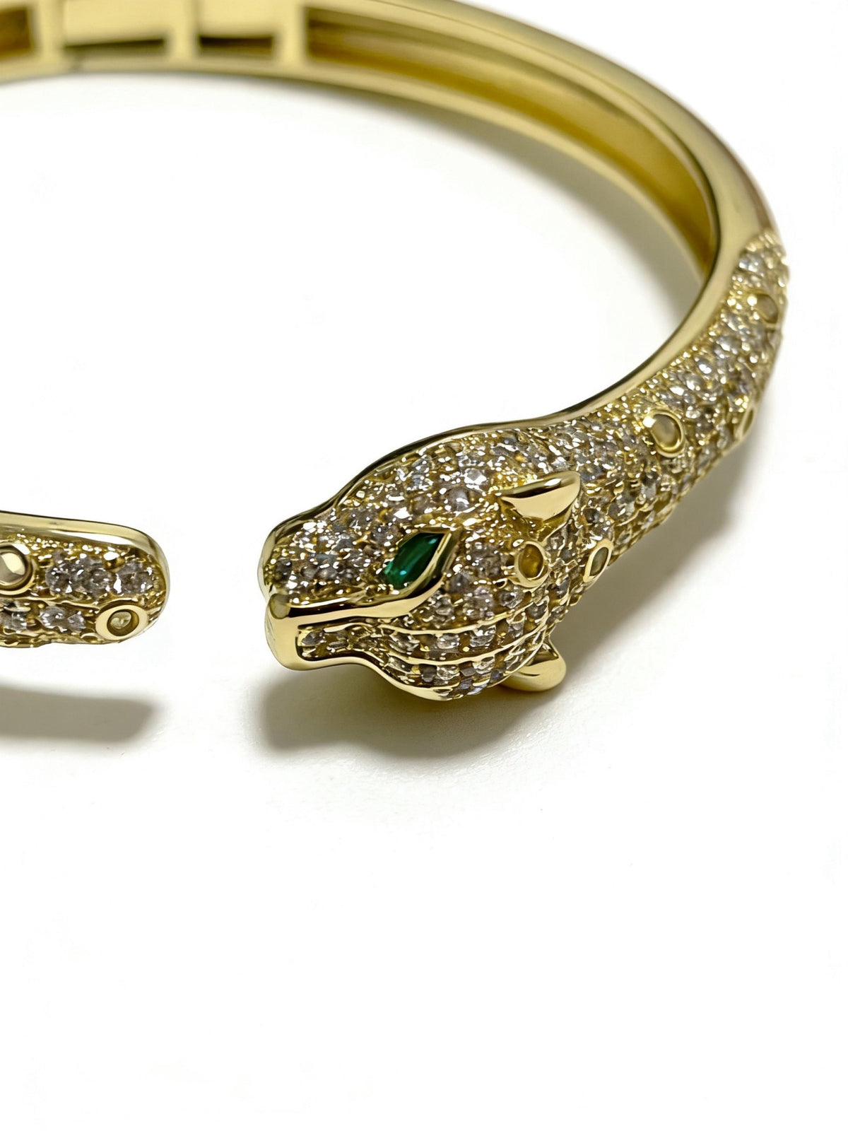 Sculptural Statement Bracelet in Gold-Tone – Design 76 styled view