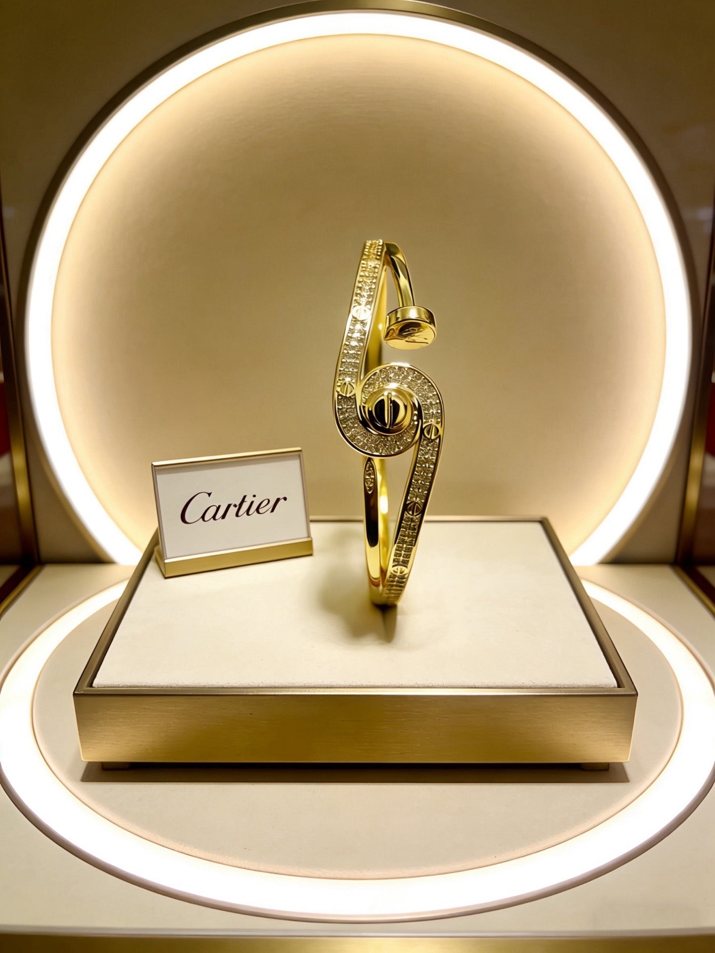 Sculptural Statement Bracelet in Gold-Tone – Design 65 main product view