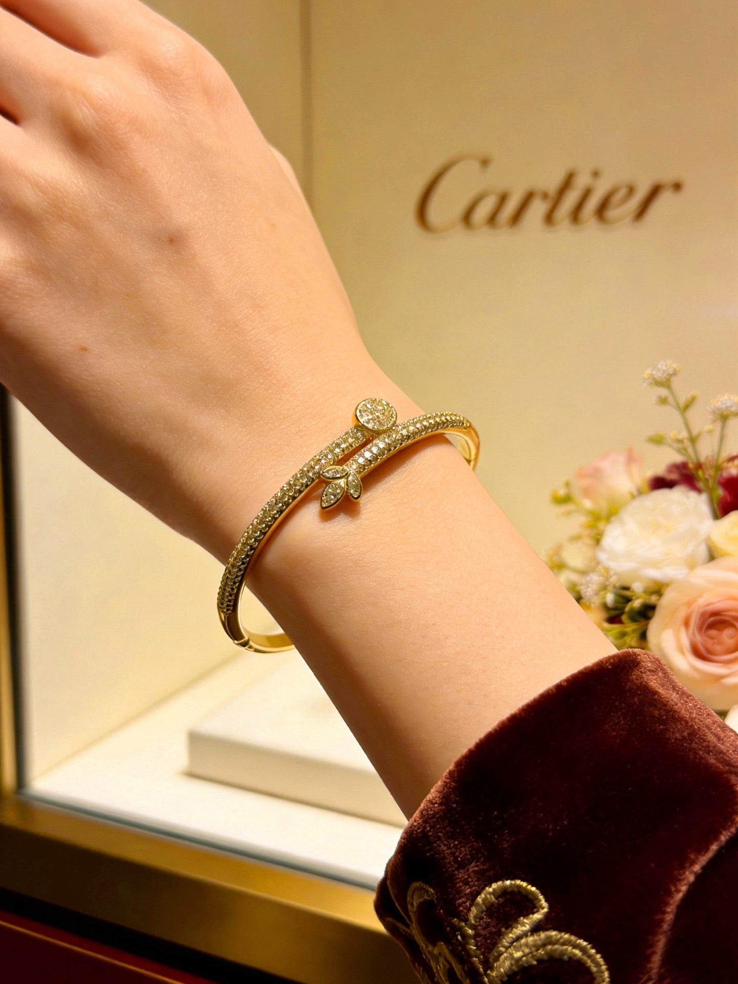 Sculptural Statement Bracelet in Gold-Tone – Design 63 main product view