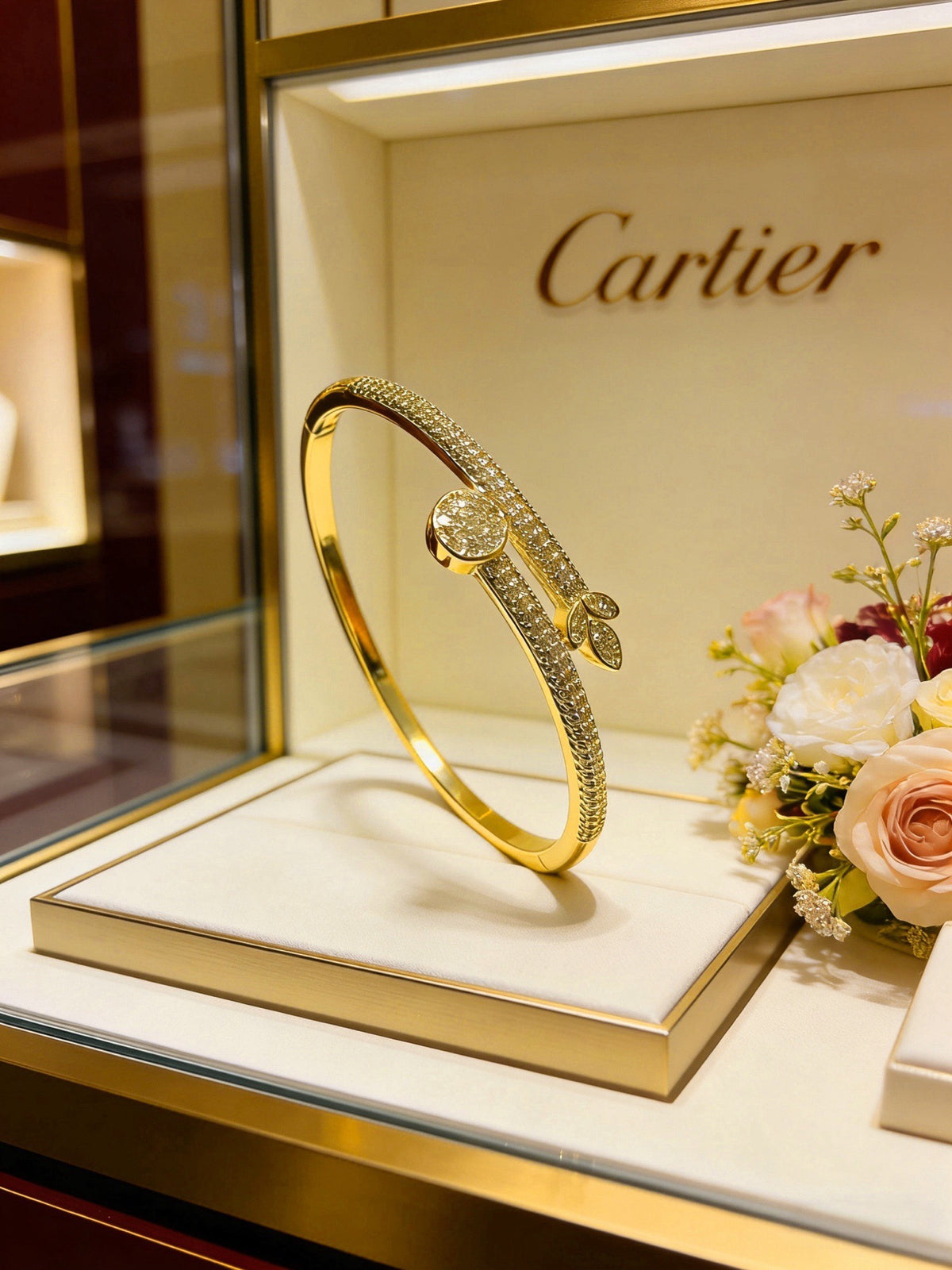 Sculptural Statement Bracelet in Gold-Tone – Design 63 main product view
