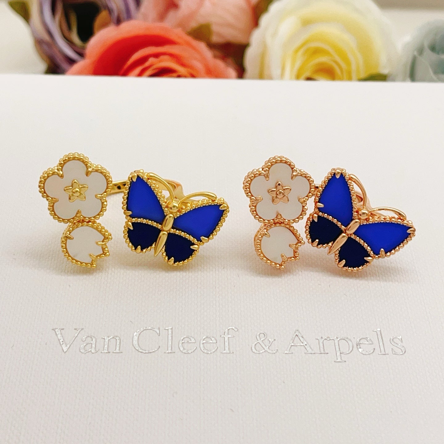 Butterfly Statement Ring in Rose-Gold-Tone main product view