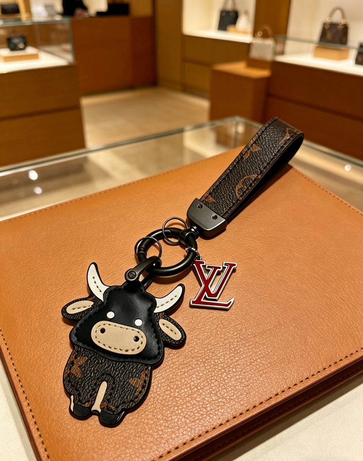 Bag Motif Keychain – Bag Detail – Design 032 styled product view