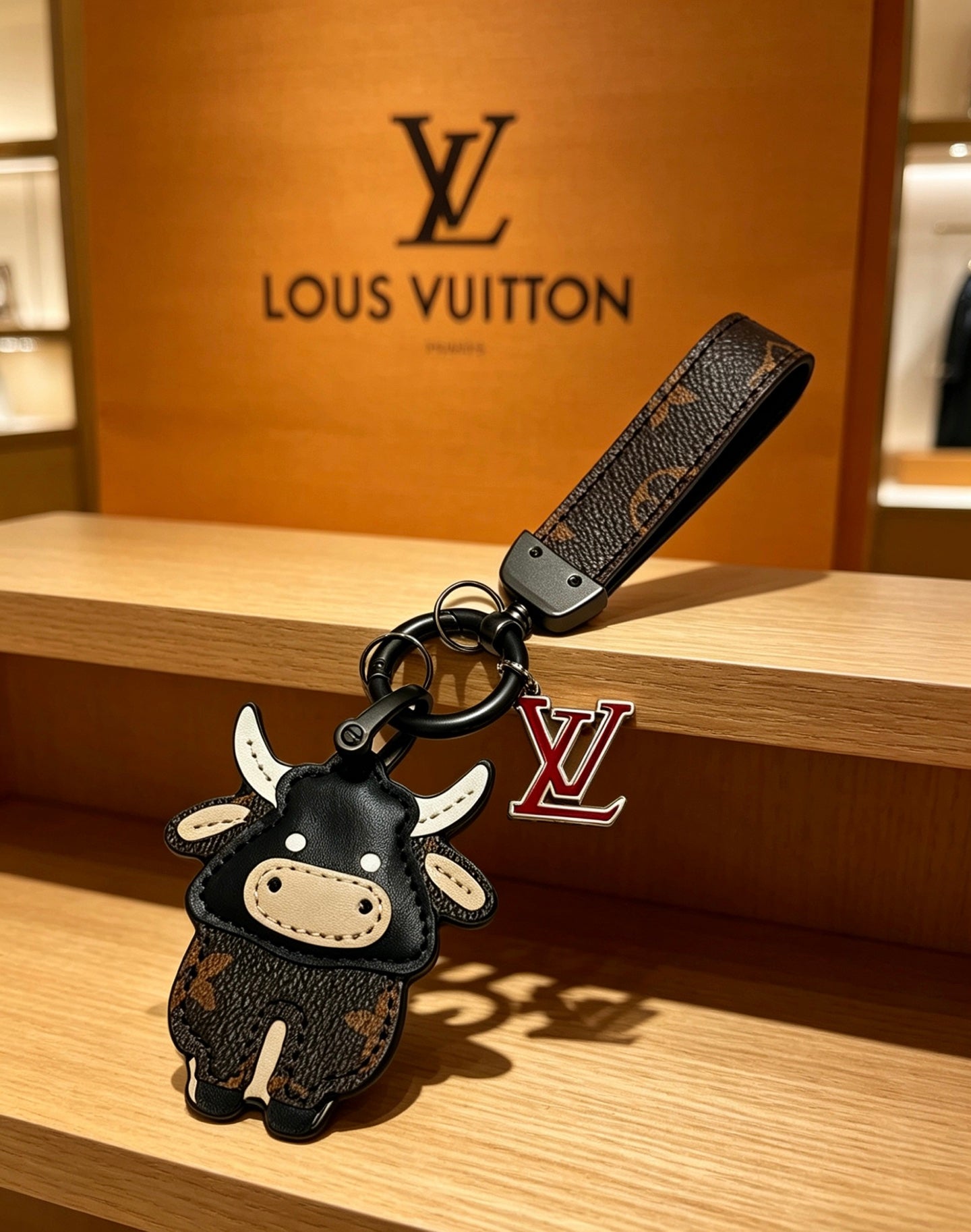 Bag Motif Keychain – Bag Detail – Design 032 side detail