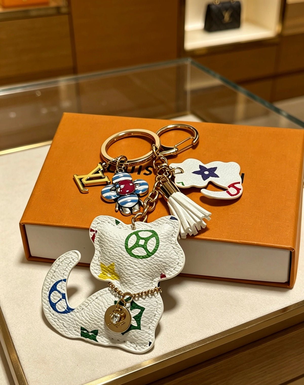 Bag Motif Keychain – Bag Detail – Design 031 side detail