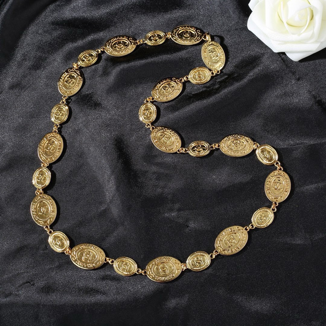 Letter Jewelry Accessory in Polished Metal-Tone – Design 004 main product view