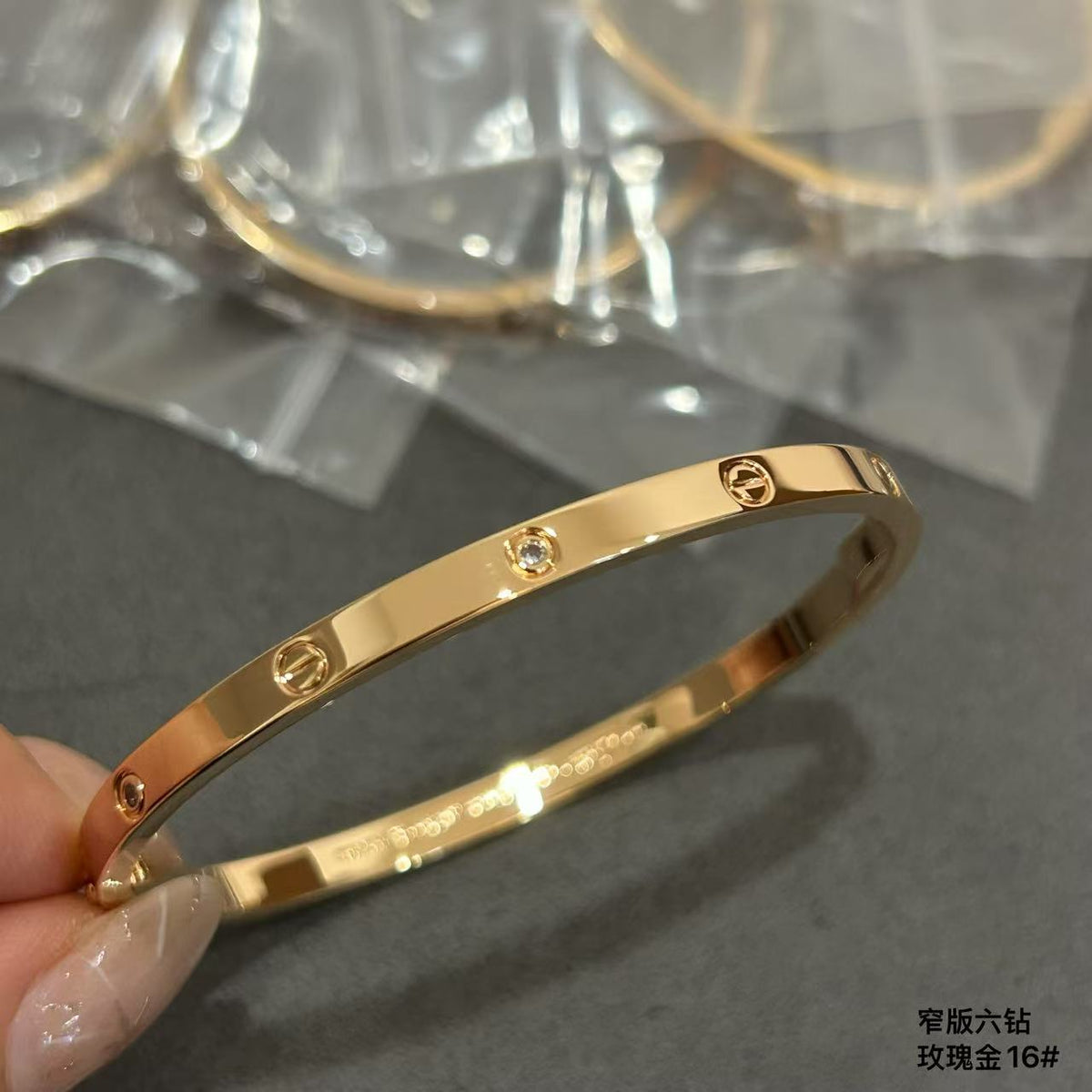 Sculptural Statement Bracelet in Polished Metal-Tone with Crystal-Style Accents – Design 02 main product view