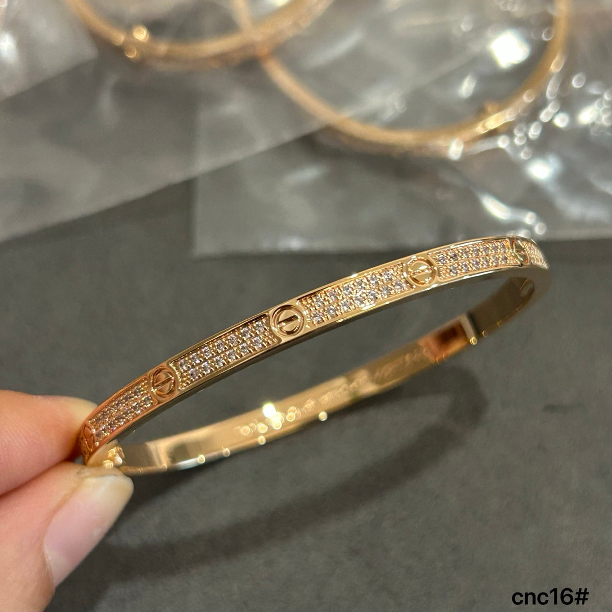 Sculptural Statement Bracelet in Polished Metal-Tone – Design 04 main product view