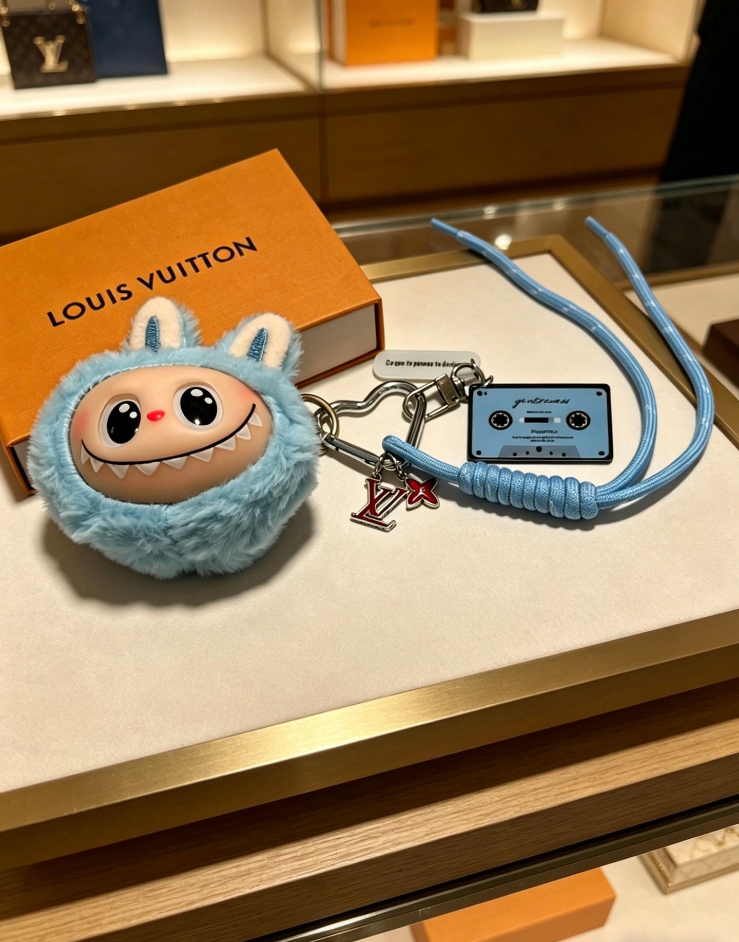 Bag Motif Keychain – Bag Detail – Design 036 styled product view