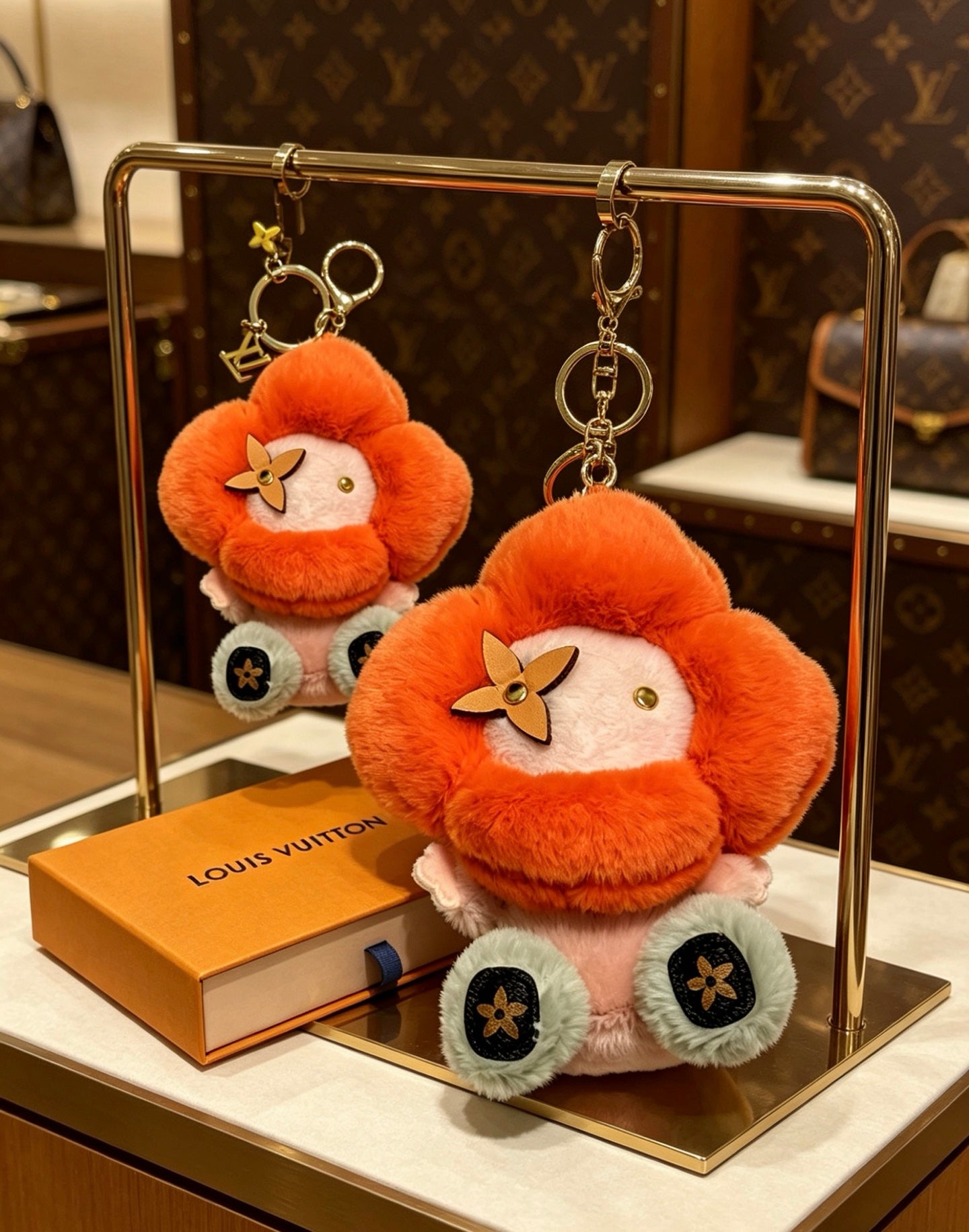 Bag Motif Keychain – Bag Detail – Design 034 styled product view