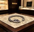 Floral Bracelet in Polished Metal-Tone – Design 011 main product view