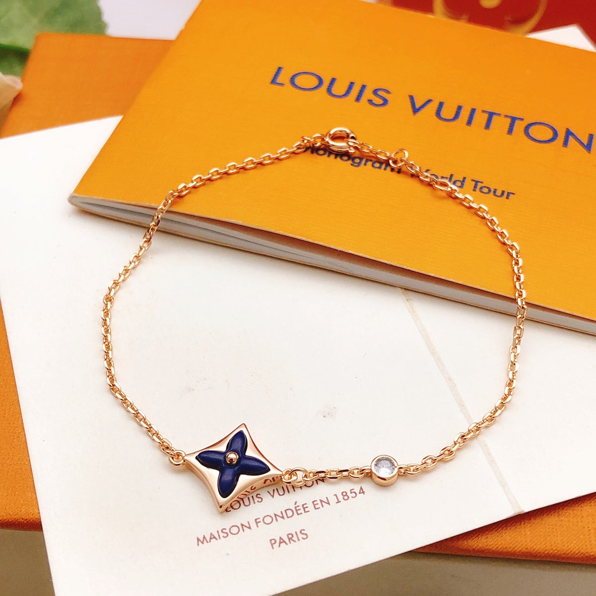 Geometric Emblem Bracelet in Rose-Gold-Tone – Rose Gold Detail – Design 013 main product view