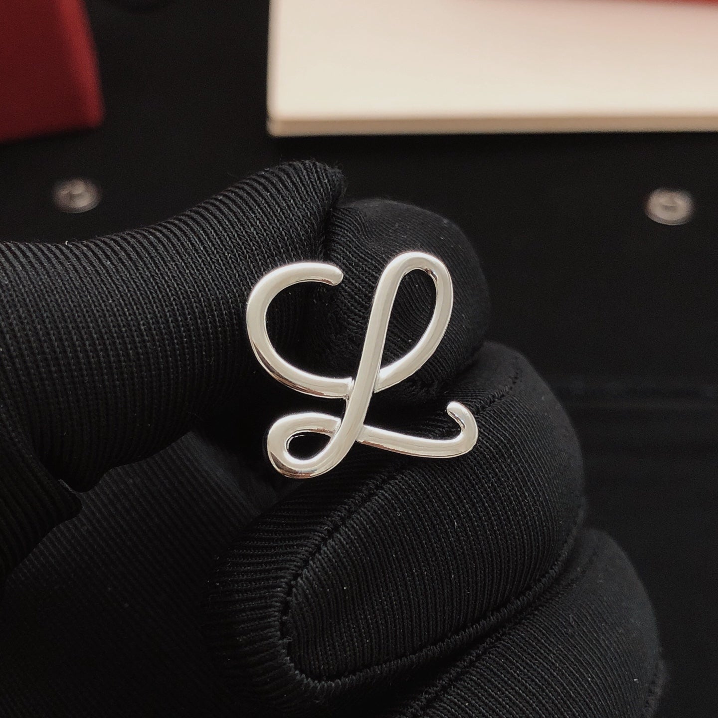 Sculptural Stud Earrings in Silver-Tone front view