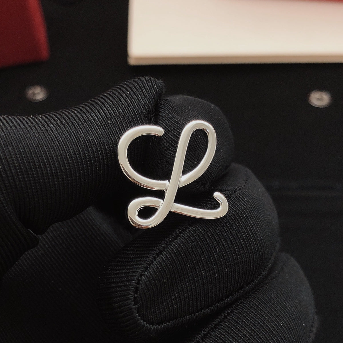 Sculptural Stud Earrings in Silver-Tone front view