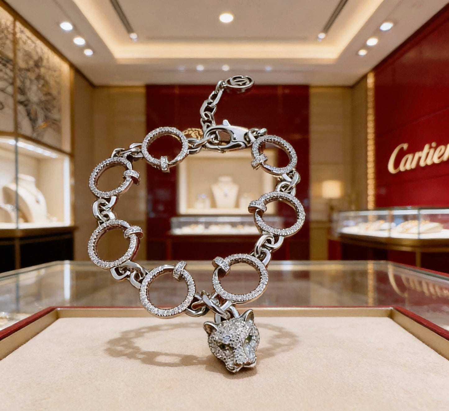 Sculptural Statement Bracelet in Gold-Tone – Design 77 styled view