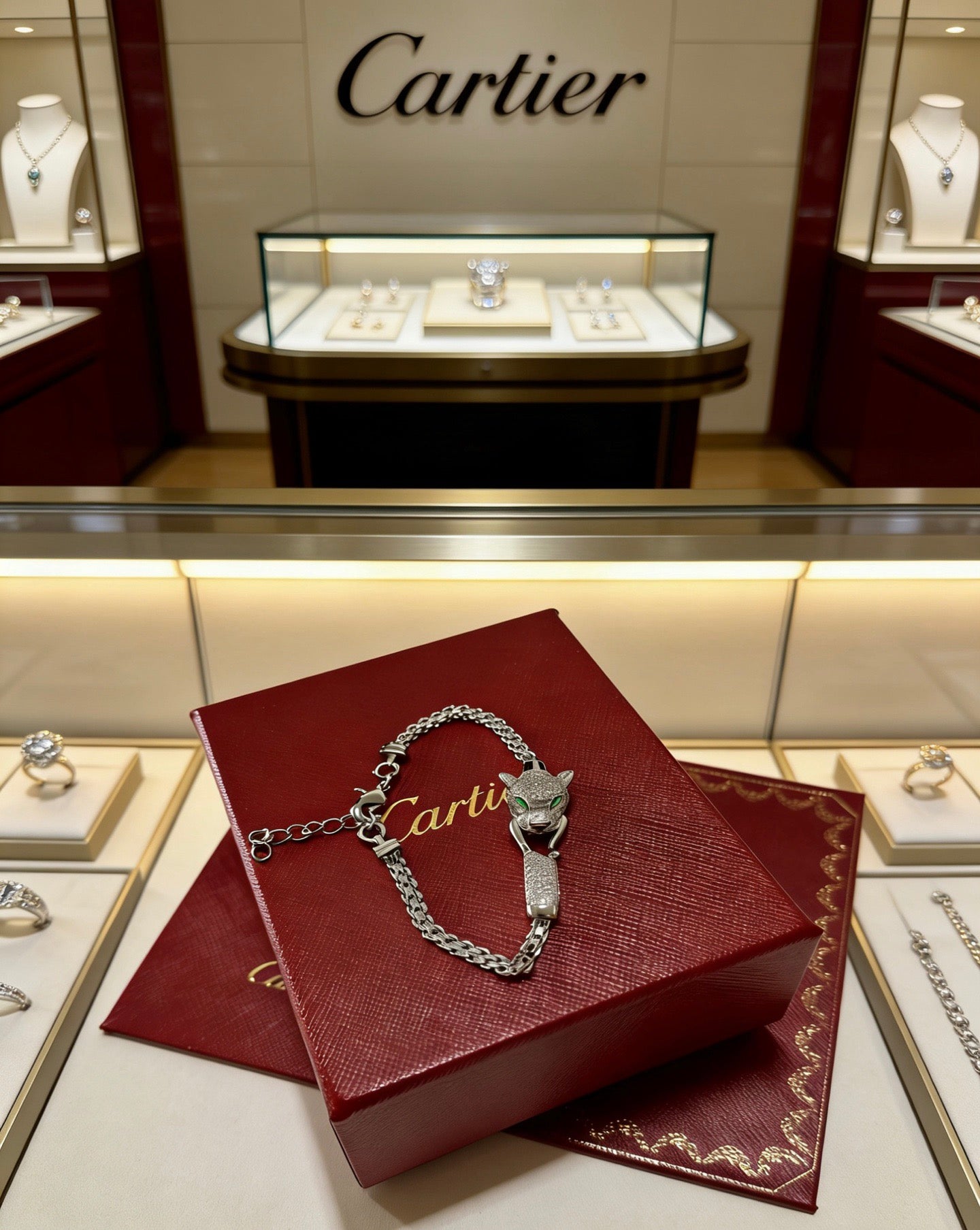 Sculptural Statement Bracelet in Gold-Tone – Design 79 main product view