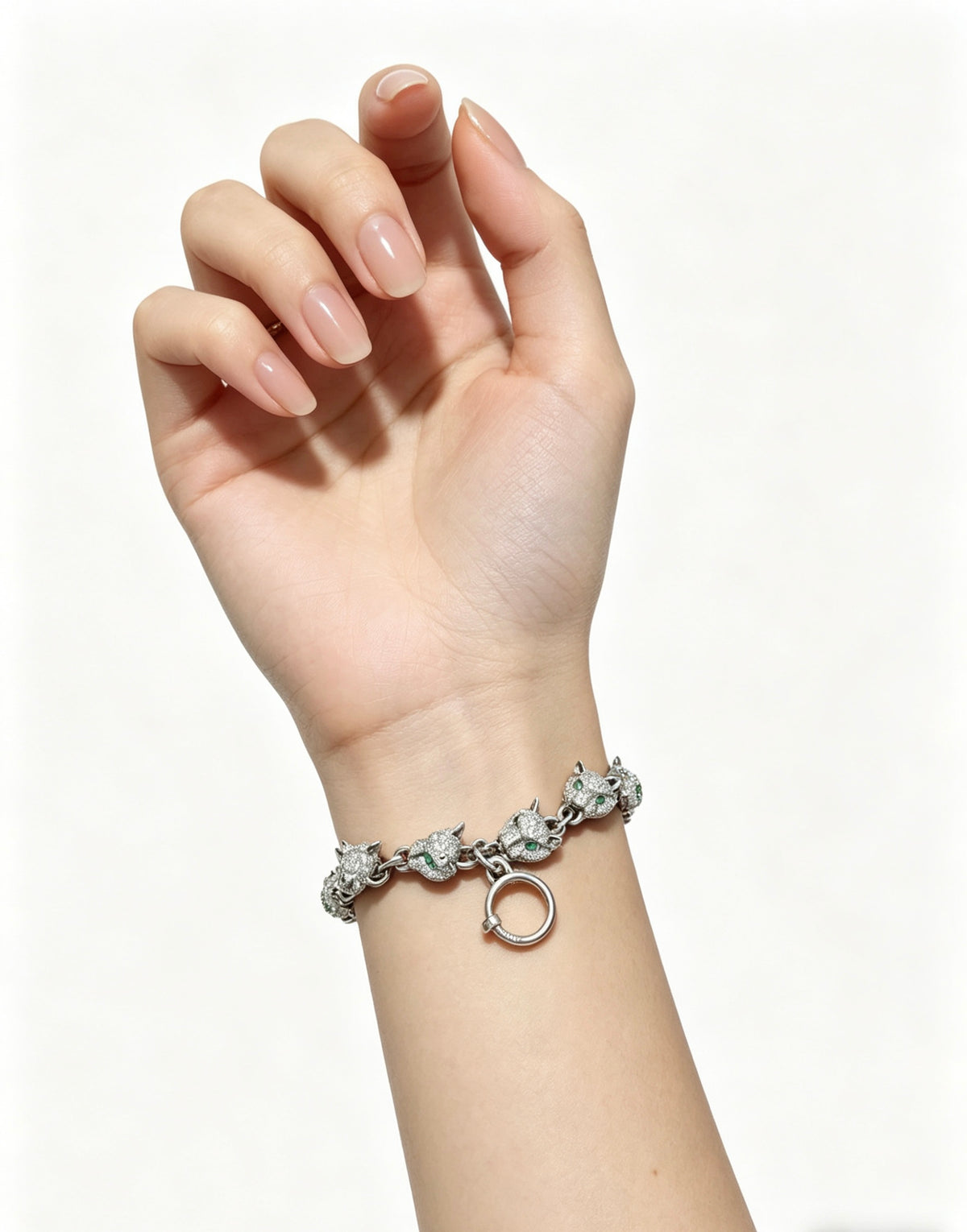 Sculptural Statement Bracelet in Gold-Tone – Design 83 styled view