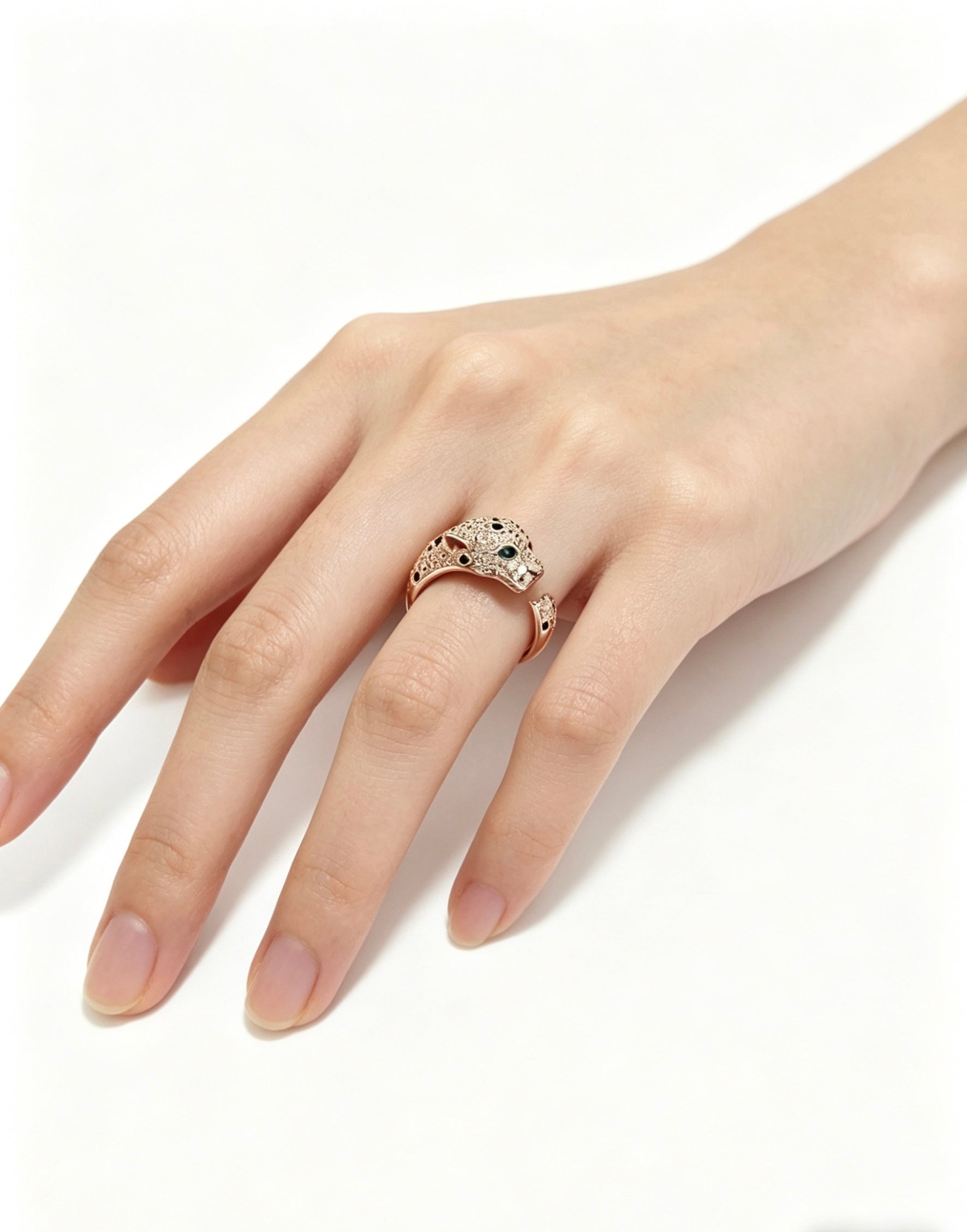 Sculptural Statement Ring in Gold-Tone – Design 04 main product view