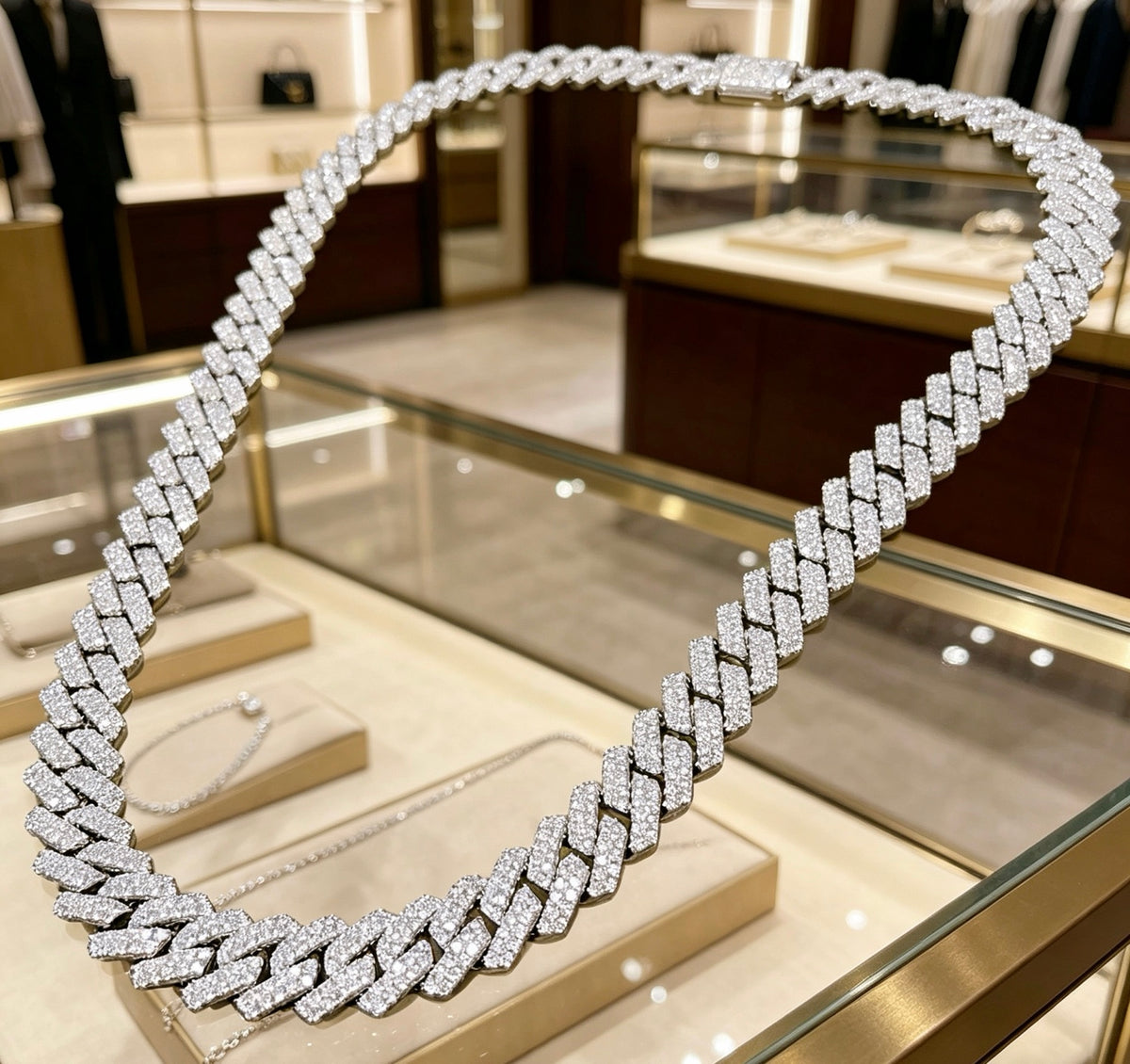 Double-G Emblem Pendant Necklace in Polished Metal-Tone – Design 116 close-up detail