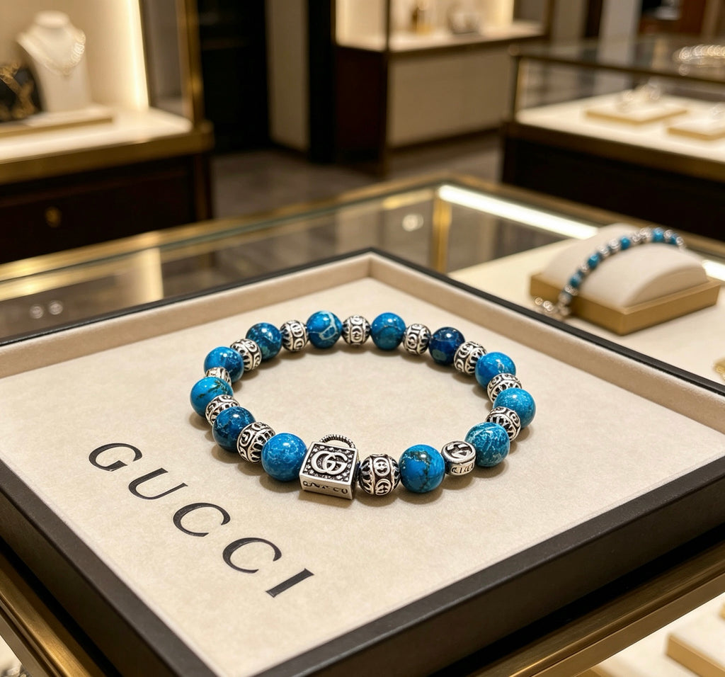 Double-G Emblem Bracelet in Polished Metal-Tone – Design 013 main product view