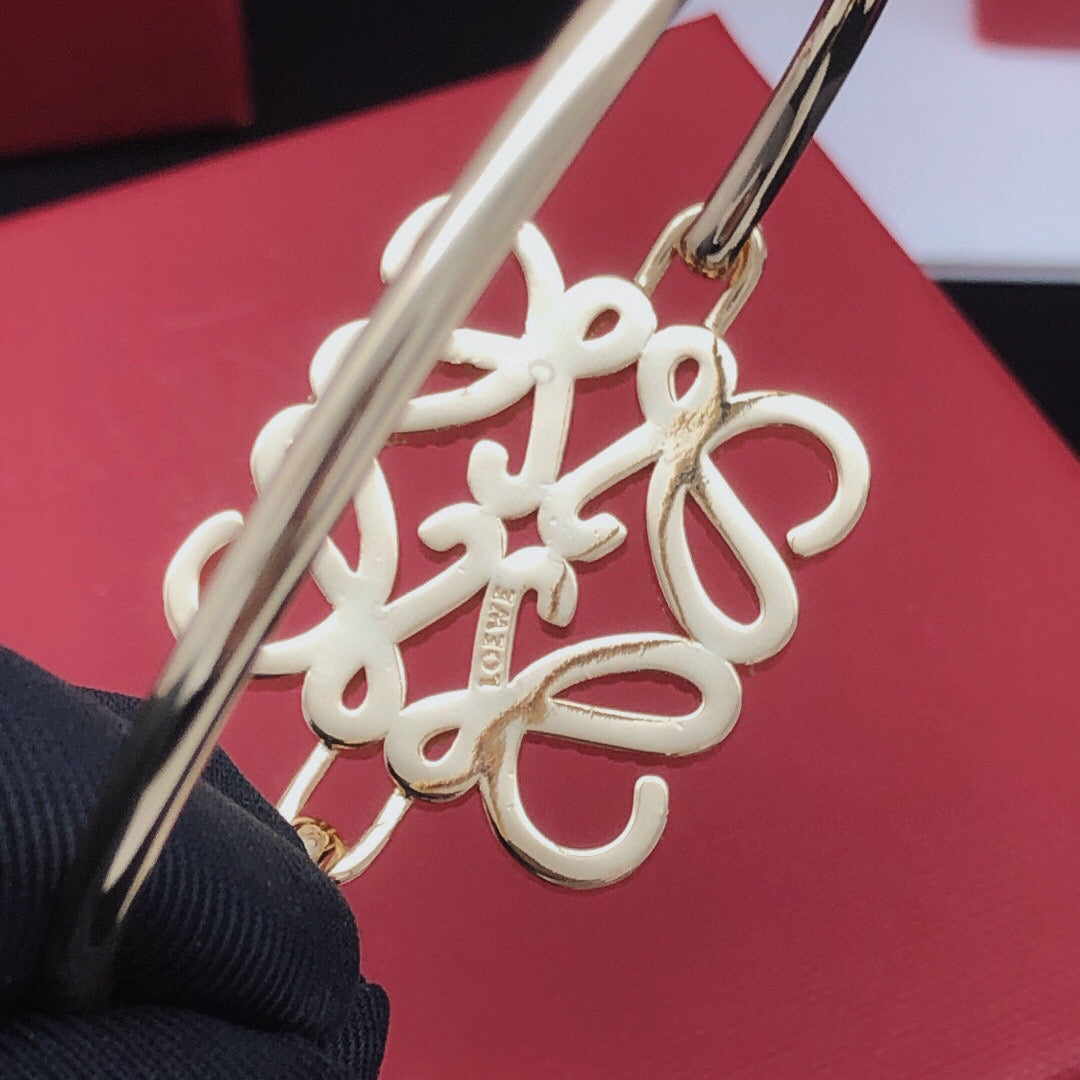 Sculptural Statement Bracelet in Polished Metal-Tone – Design 02 styled view