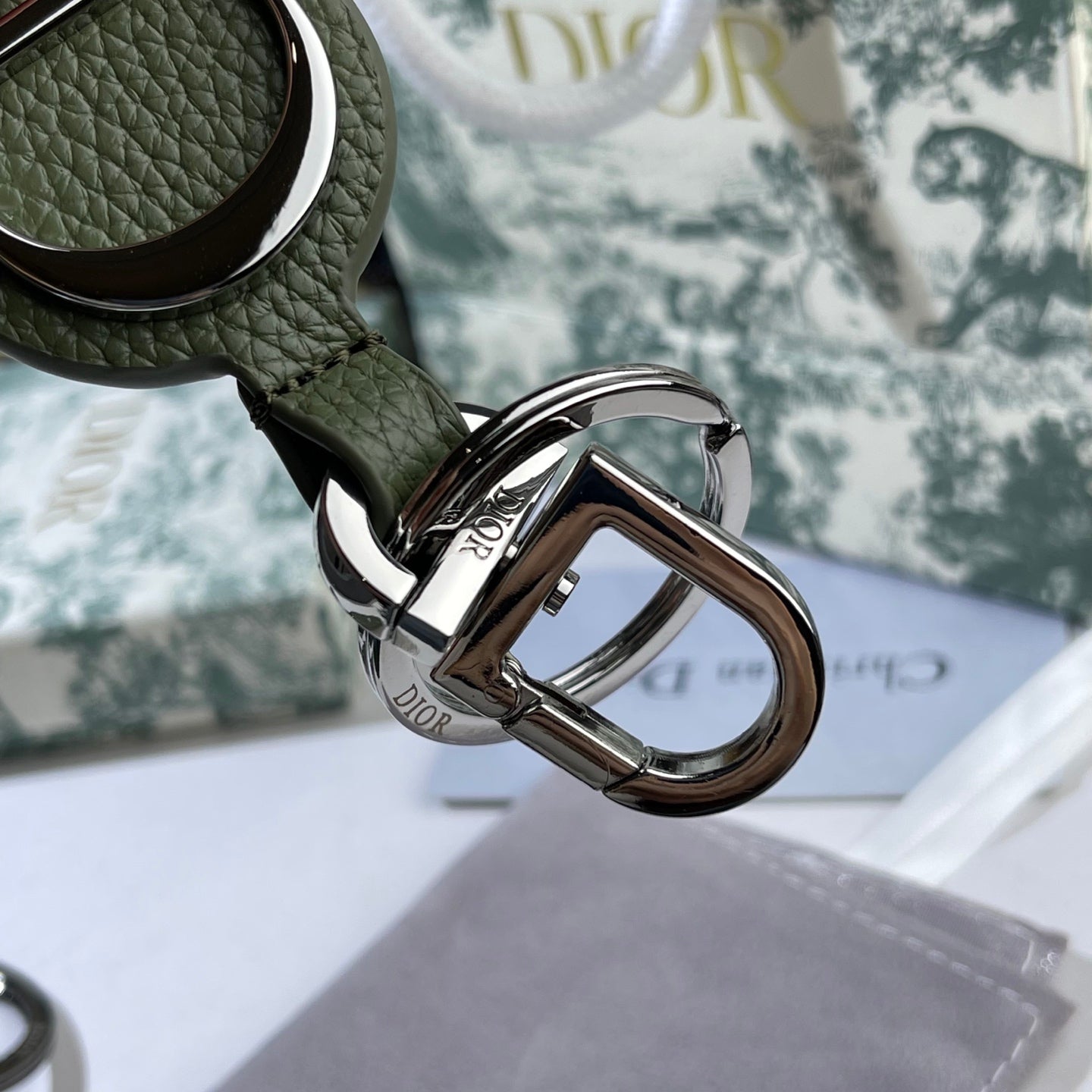 Sculptural Bag Charm in Black-Tone styled view