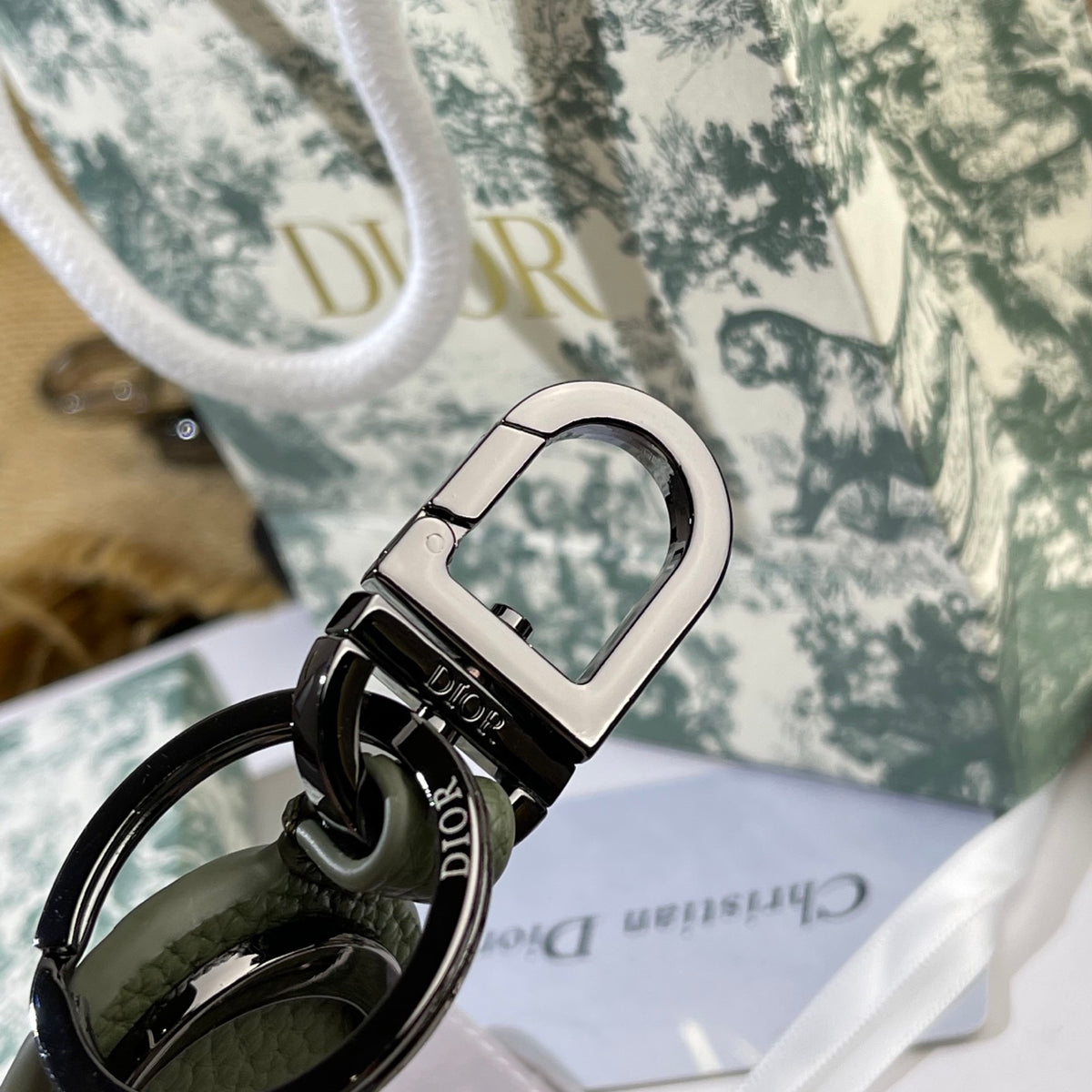 Sculptural Bag Charm in Black-Tone close-up detail