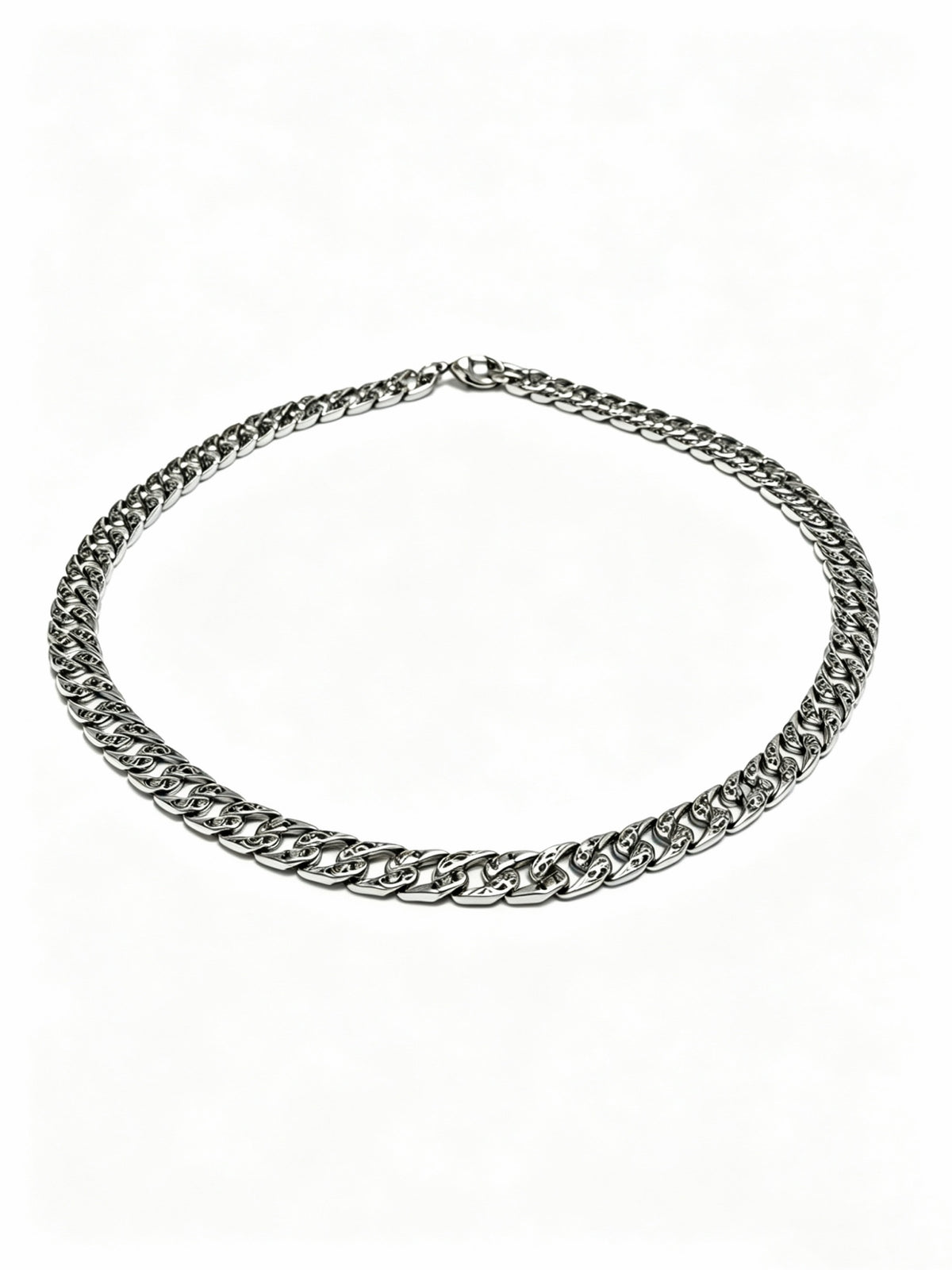 Chain Pendant Necklace in Silver-Tone – Design 021 main product view