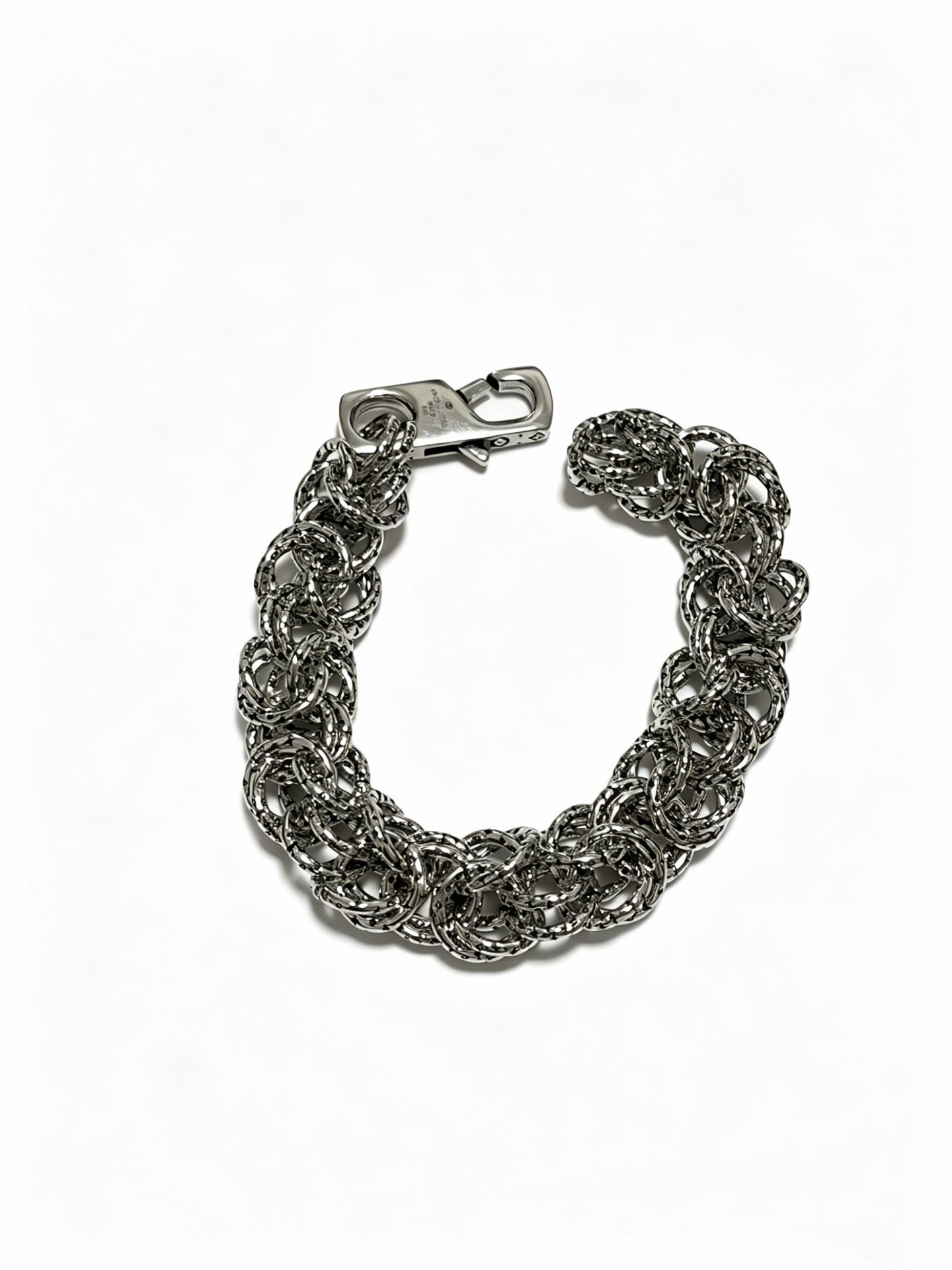 Chain Bracelet in Silver-Tone – Design 005 side detail