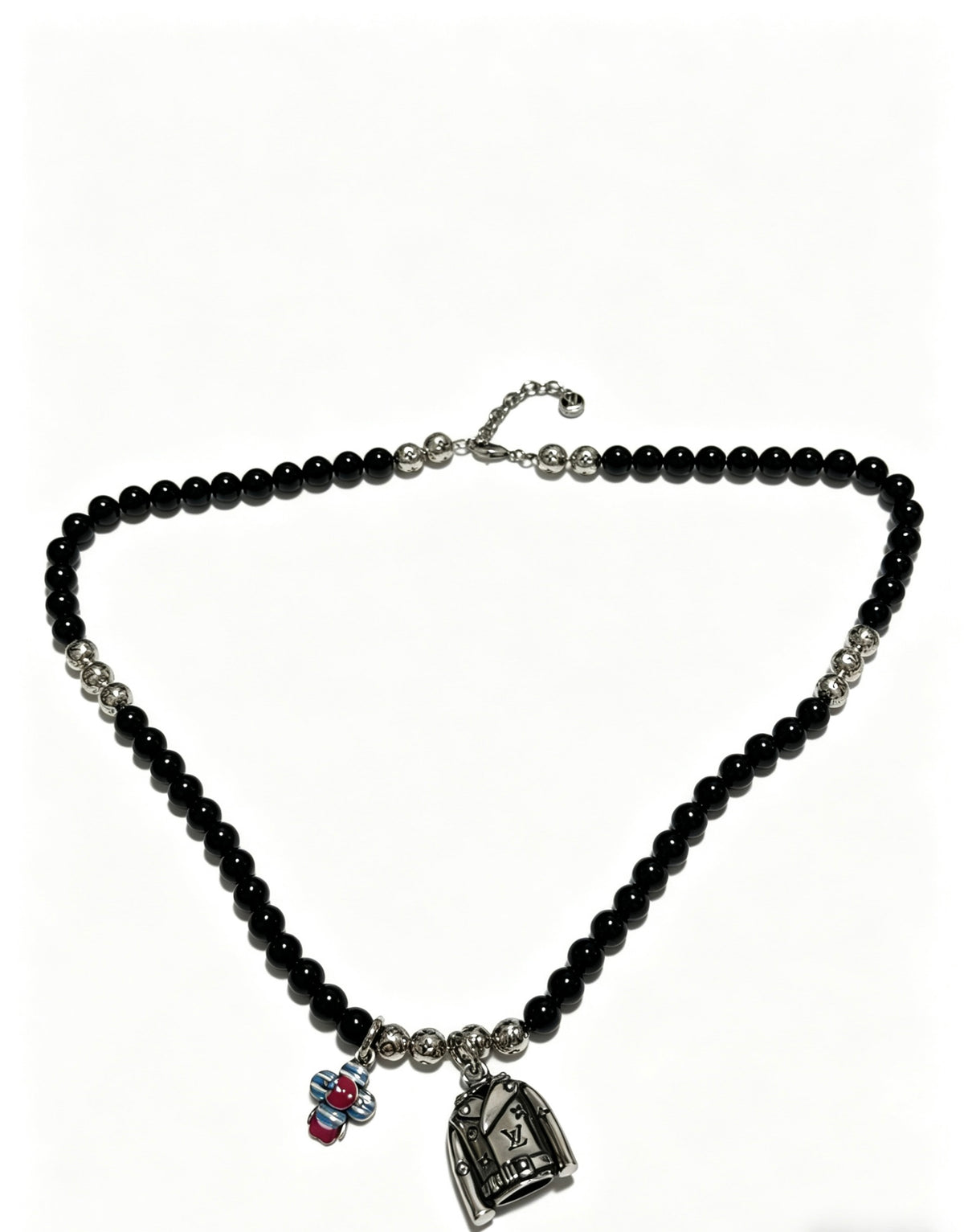 Chain Pendant Necklace in Silver-Tone – Design 010 main product view